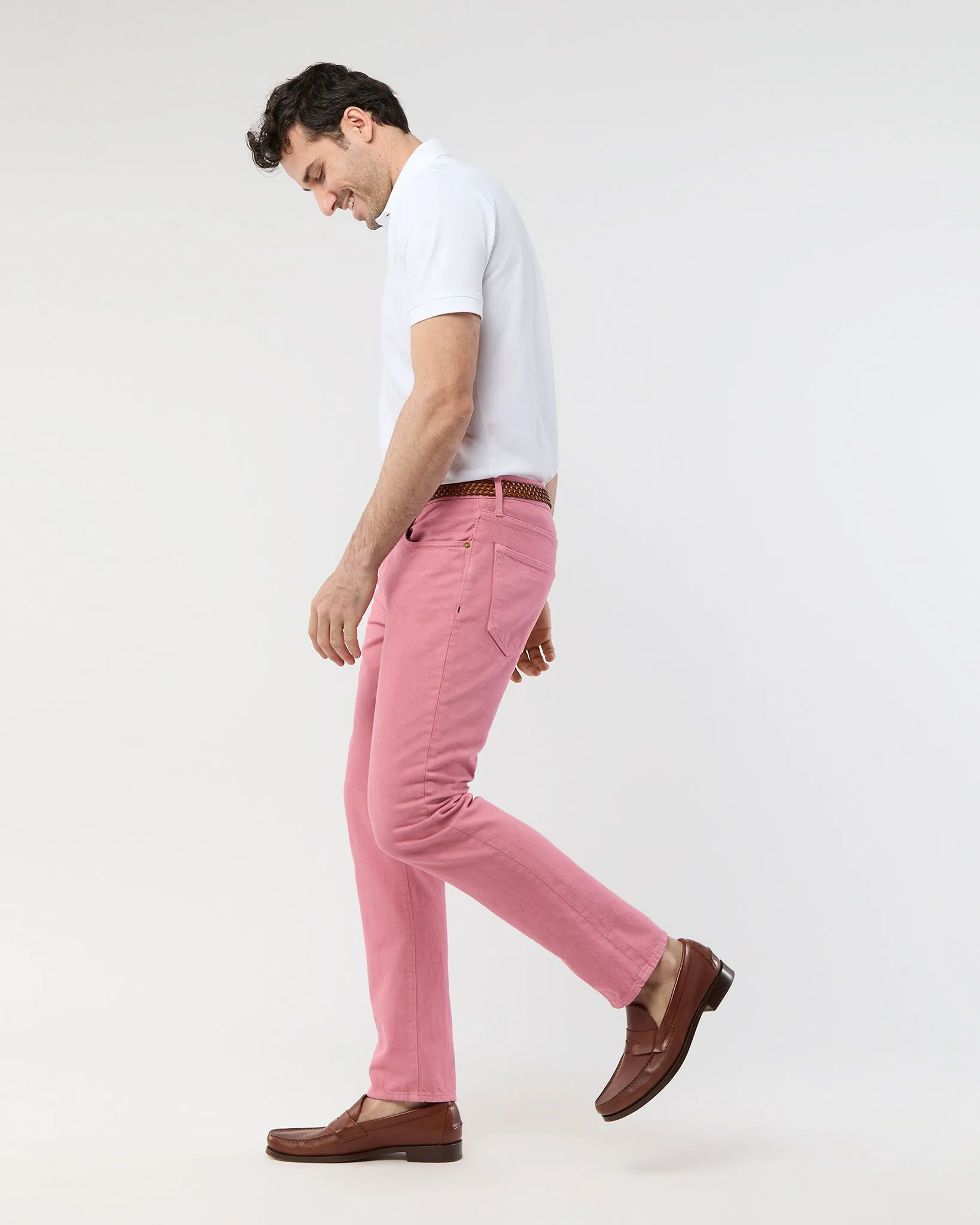 Court Polo in White Pima Pique sold by Mashburn product image thumbnail 3