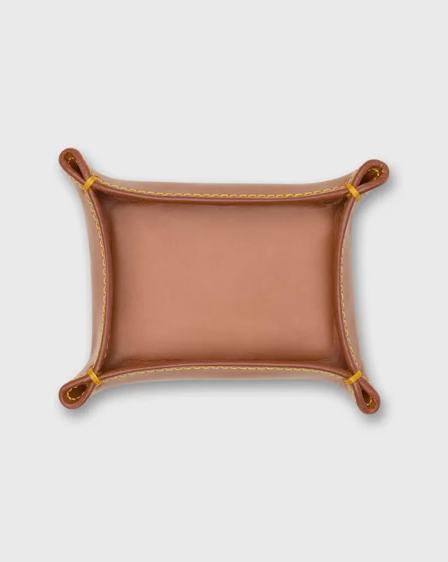 Small Tray in Natural Leather sold by Mashburn