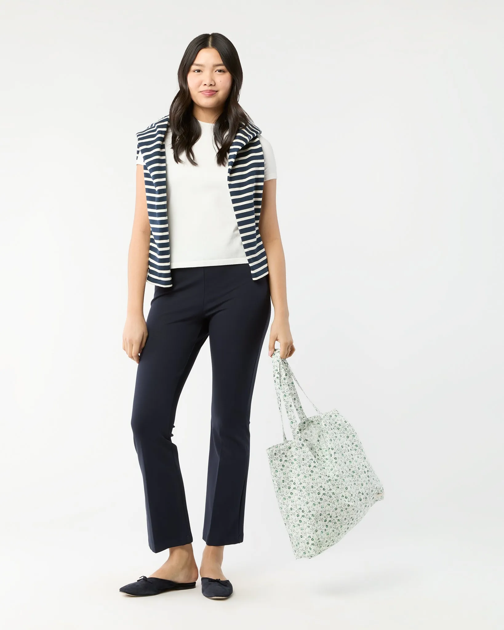 Reusable Tote Bag in Green Indigo Berry Liberty Fabric sold by Mashburn product image thumbnail 3