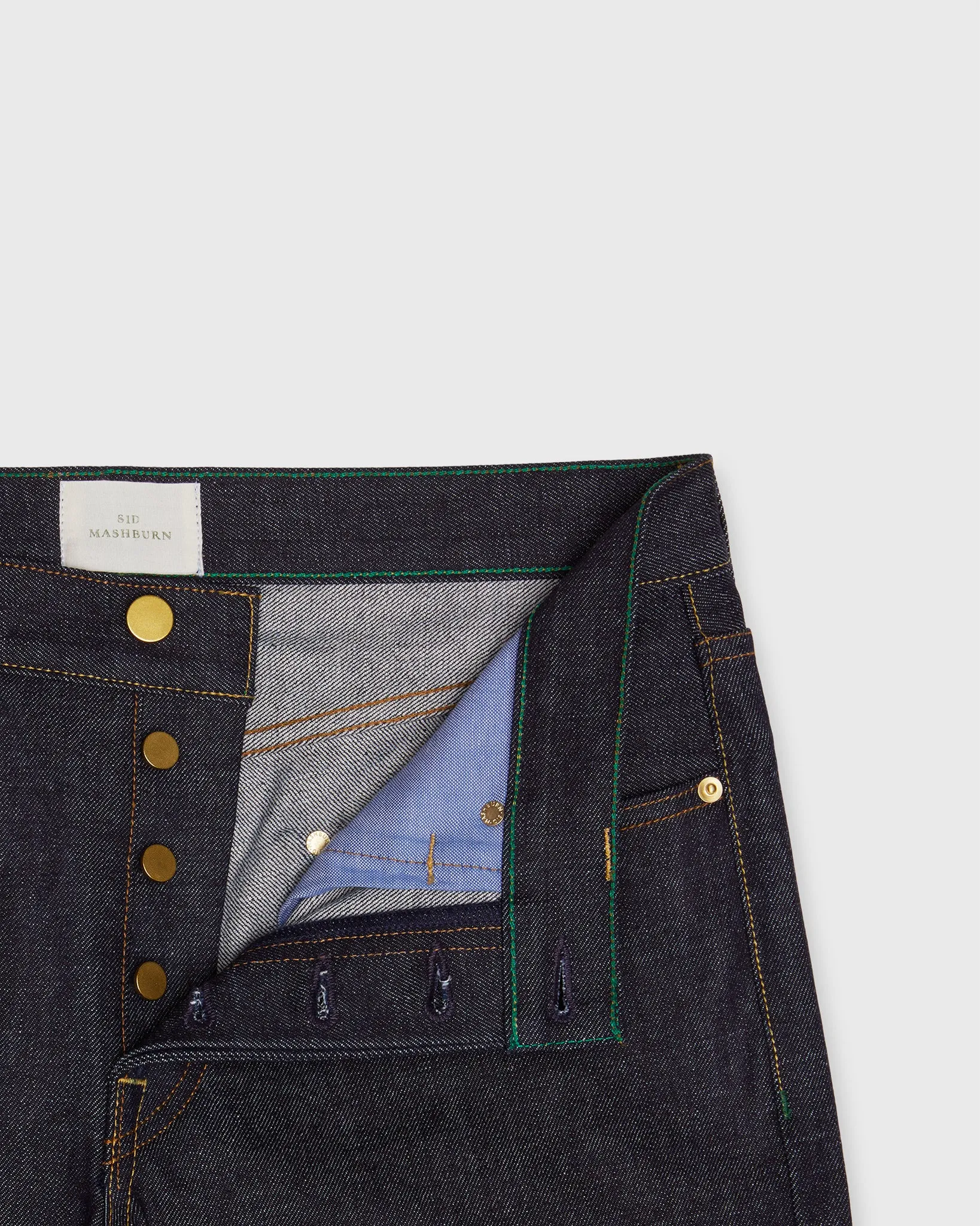 Slim Straight Jean in Japanese Selvedge Rigid Denim sold by Mashburn product image thumbnail 3