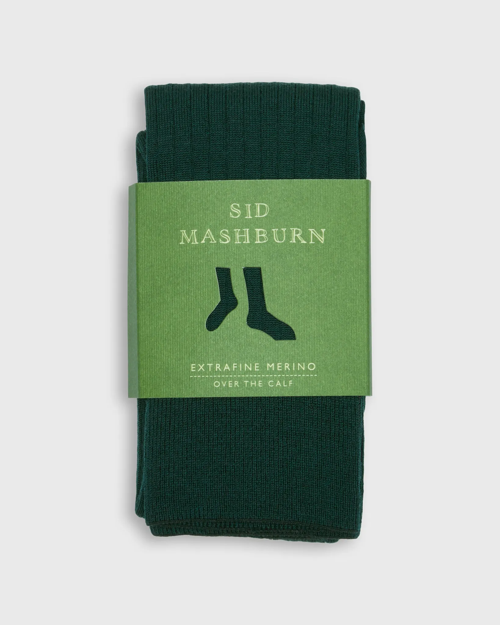 Over-The-Calf Dress Socks in Petrol Extra Fine Merino sold by Mashburn product image thumbnail 2