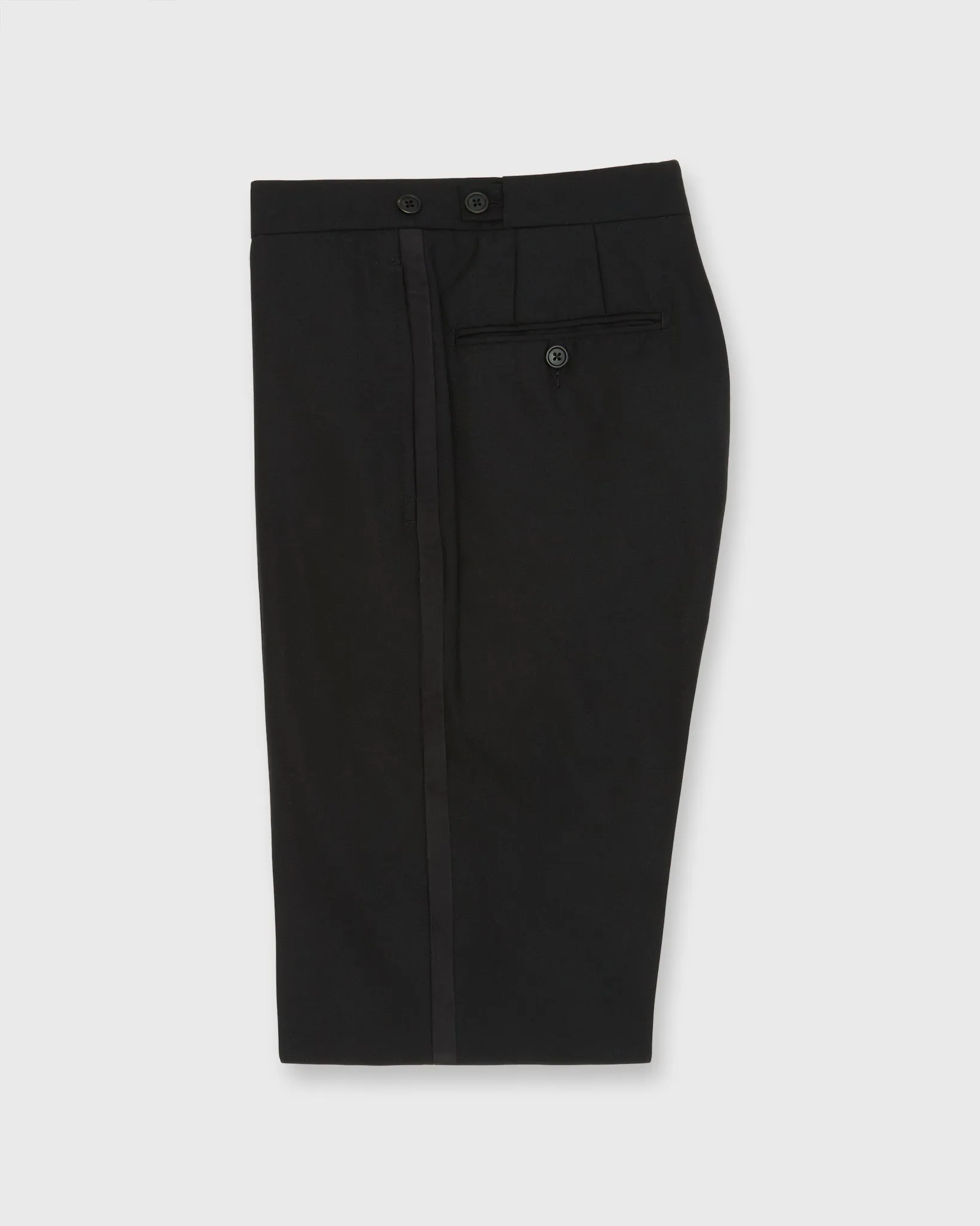 Tuxedo Trouser in Black Plainweave sold by Mashburn product image thumbnail 2