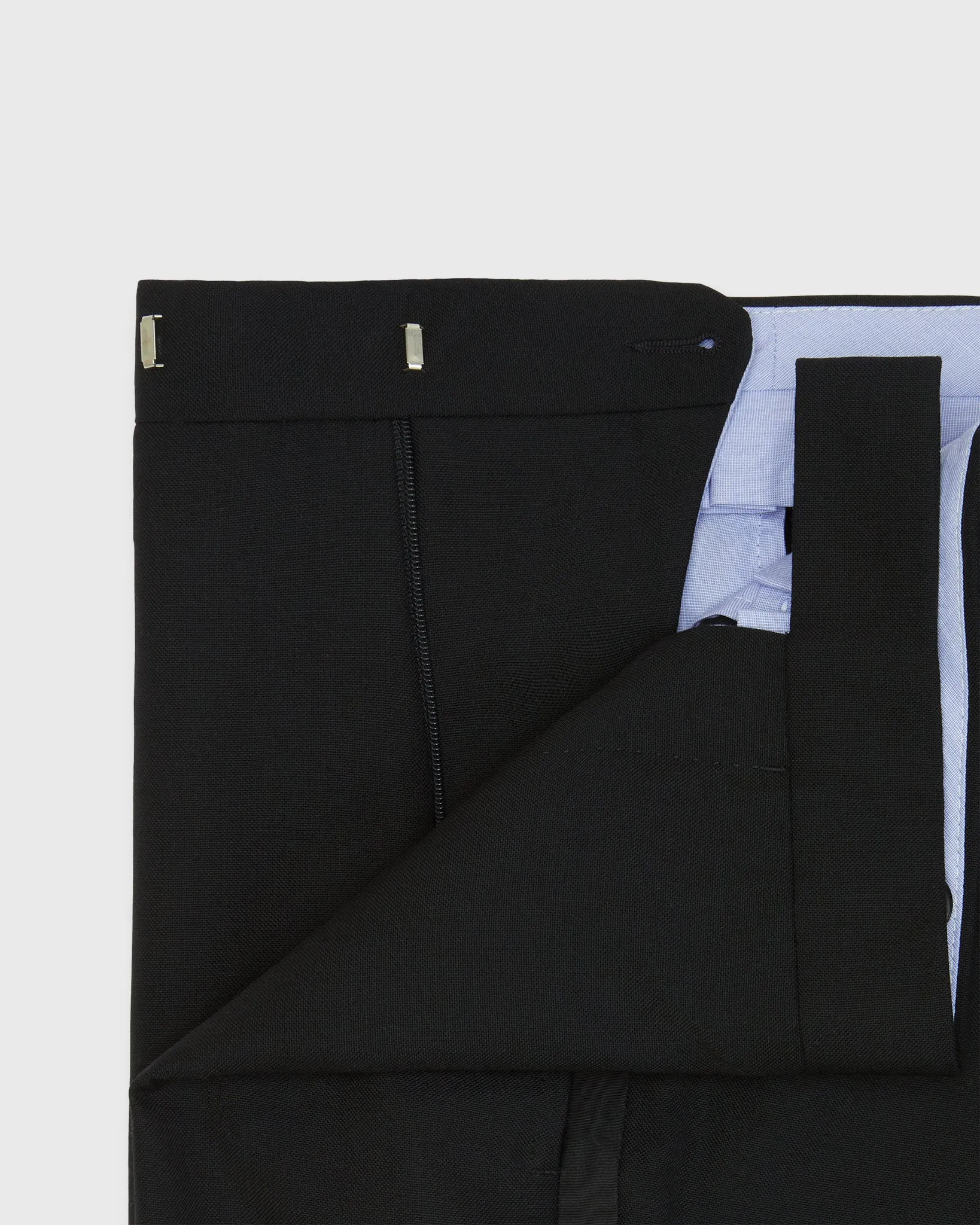 Tuxedo Trouser in Black Plainweave sold by Mashburn product image thumbnail 3