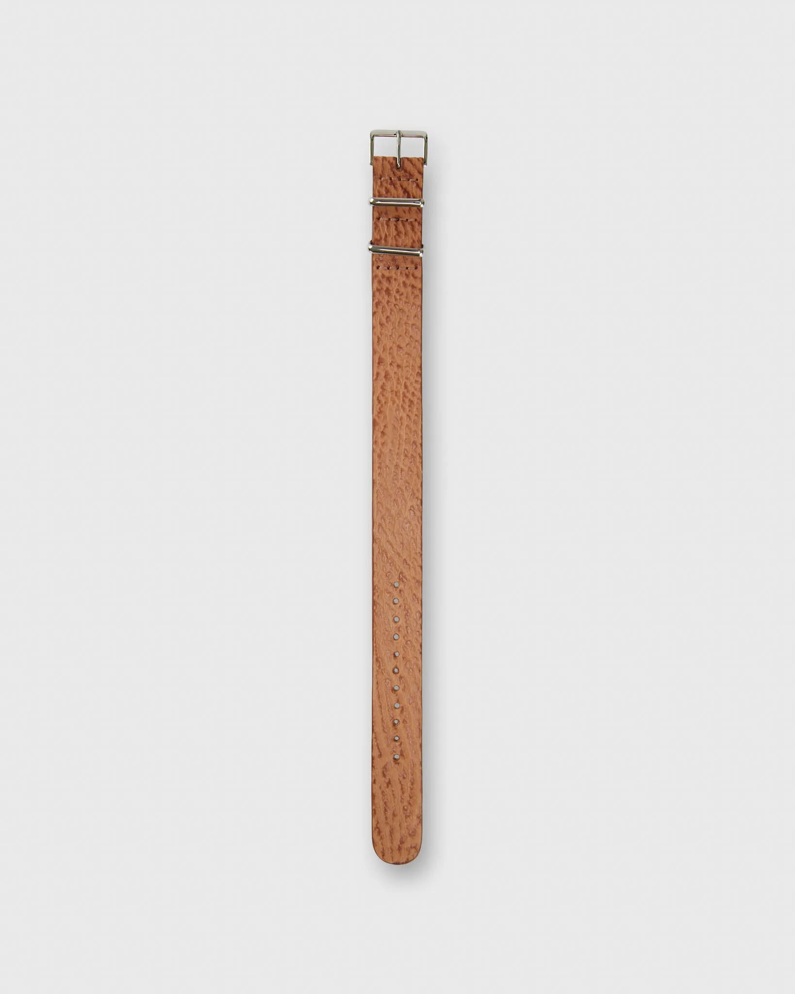 One-Piece Watch Strap in Cognac Sharkskin sold by Mashburn