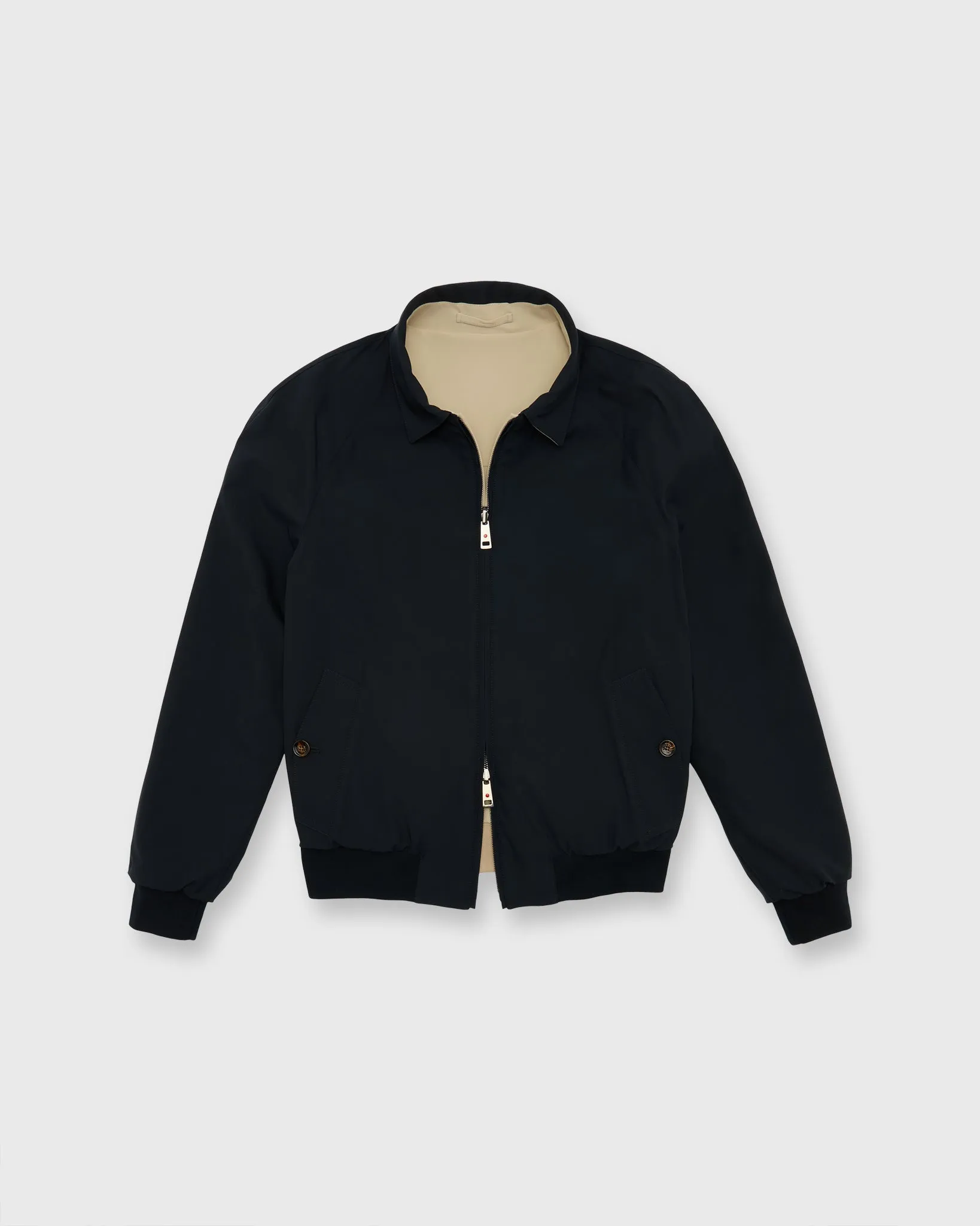 Colin Reversible Jacket in Navy/Stone sold by Mashburn