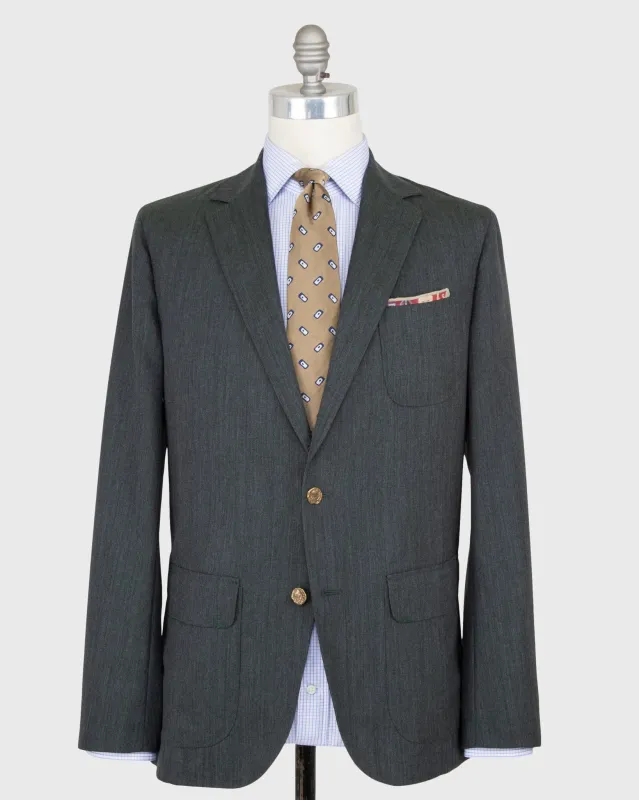 Ghost Blazer in Lovat High-Twist sold by Mashburn