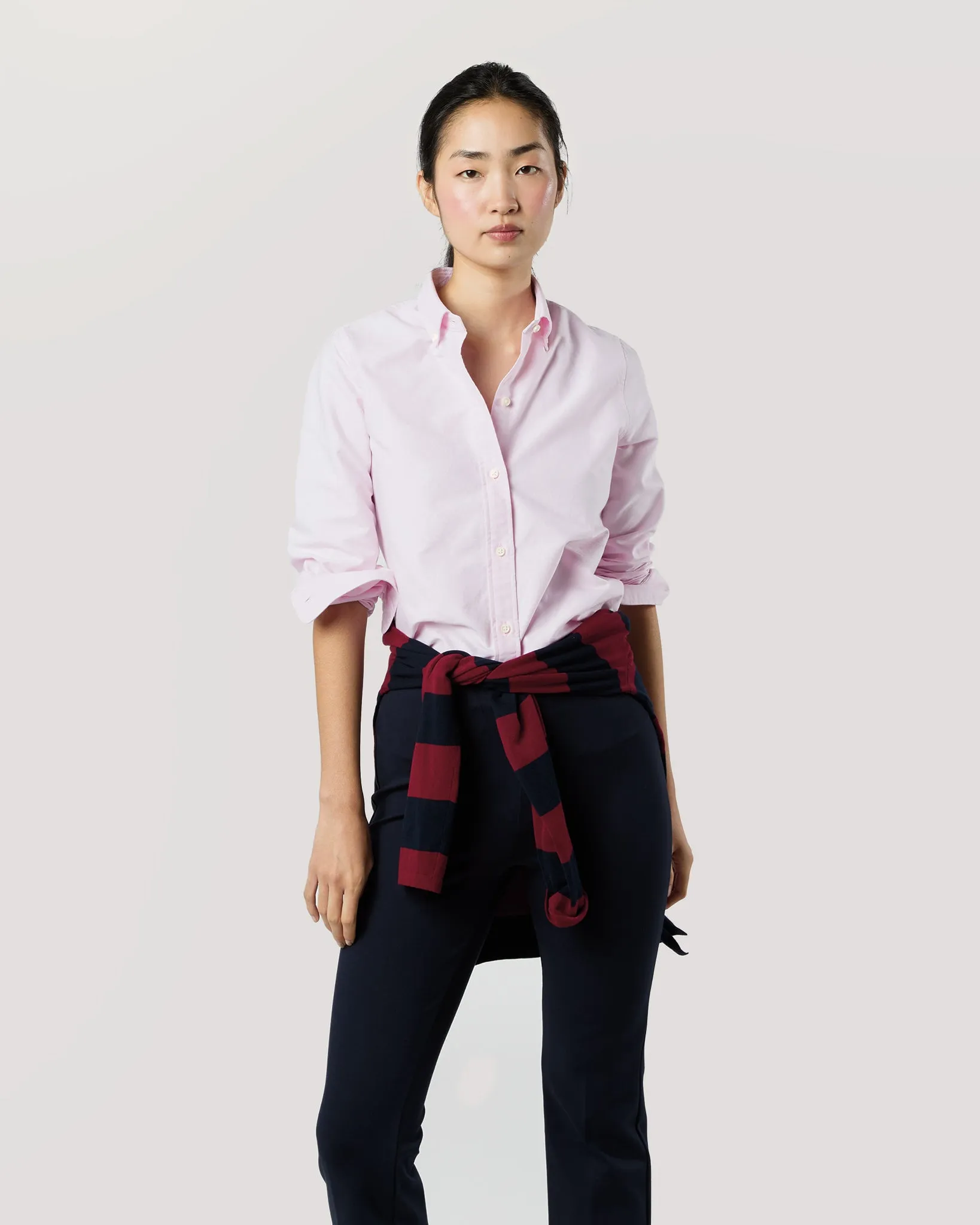 Schoolgirl Shirt in Light Pink Oxford sold by Mashburn product image thumbnail 3