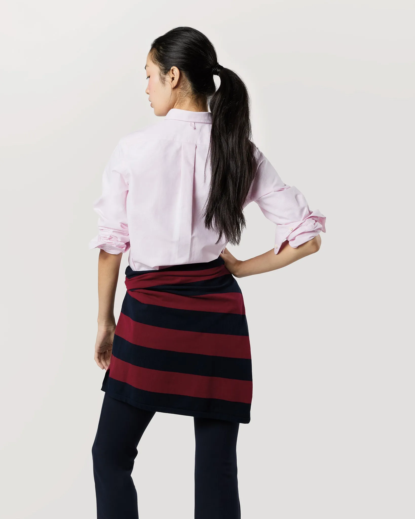 Schoolgirl Shirt in Light Pink Oxford sold by Mashburn product image thumbnail 5