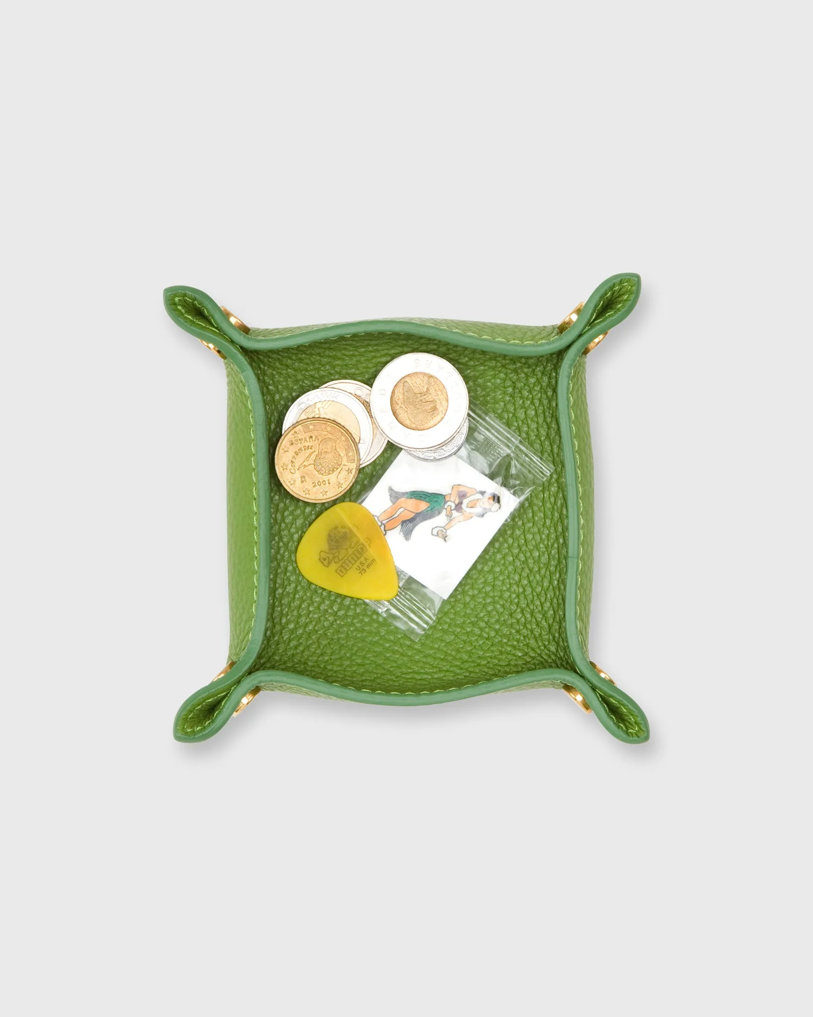Soft Small Square Tray in Avocado Leather sold by Mashburn product image thumbnail 5