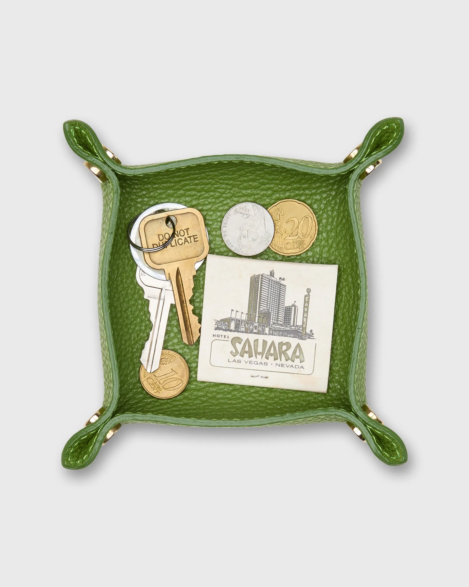 Soft Small Square Tray in Avocado Leather sold by Mashburn product image thumbnail 2