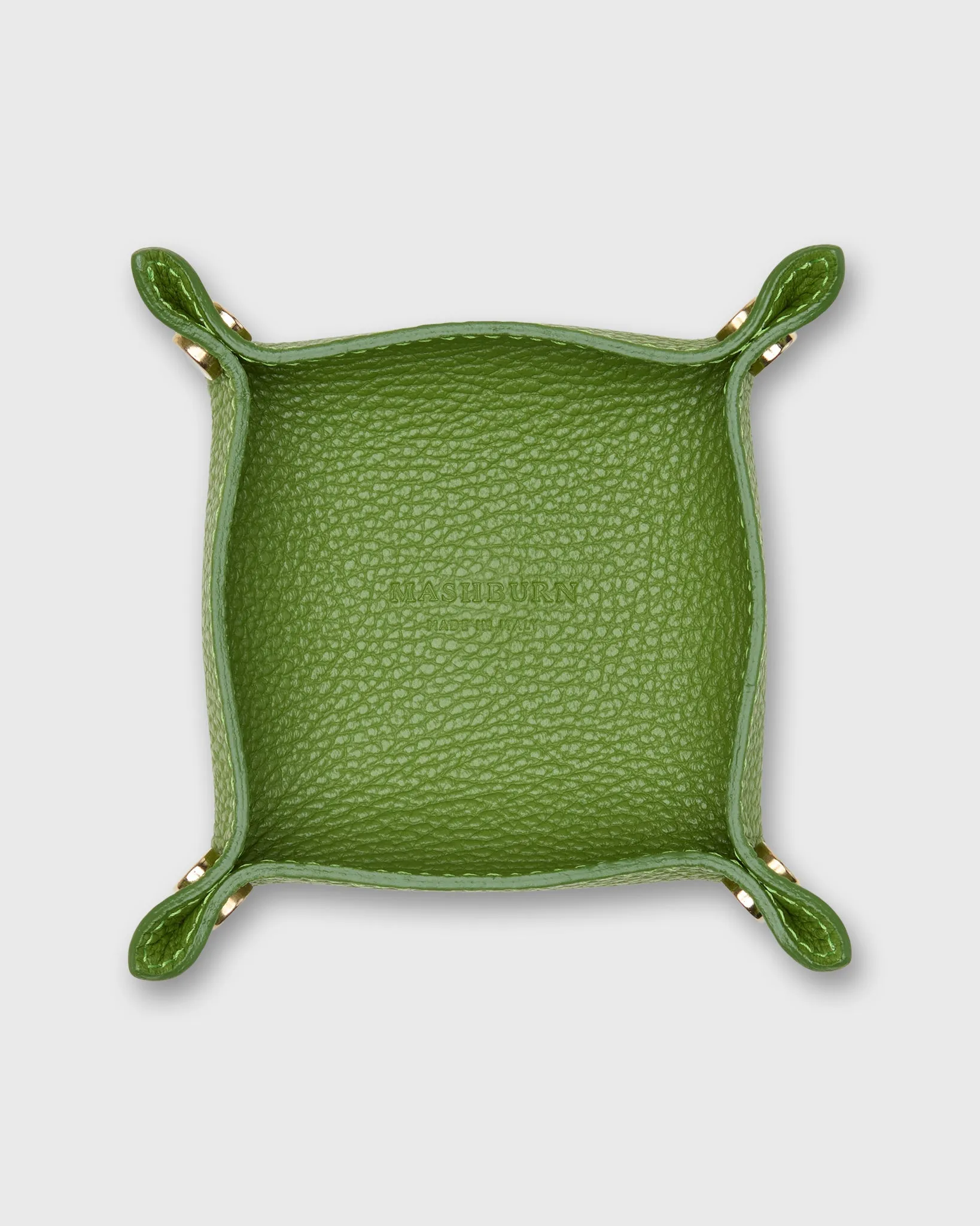 Soft Small Square Tray in Avocado Leather sold by Mashburn