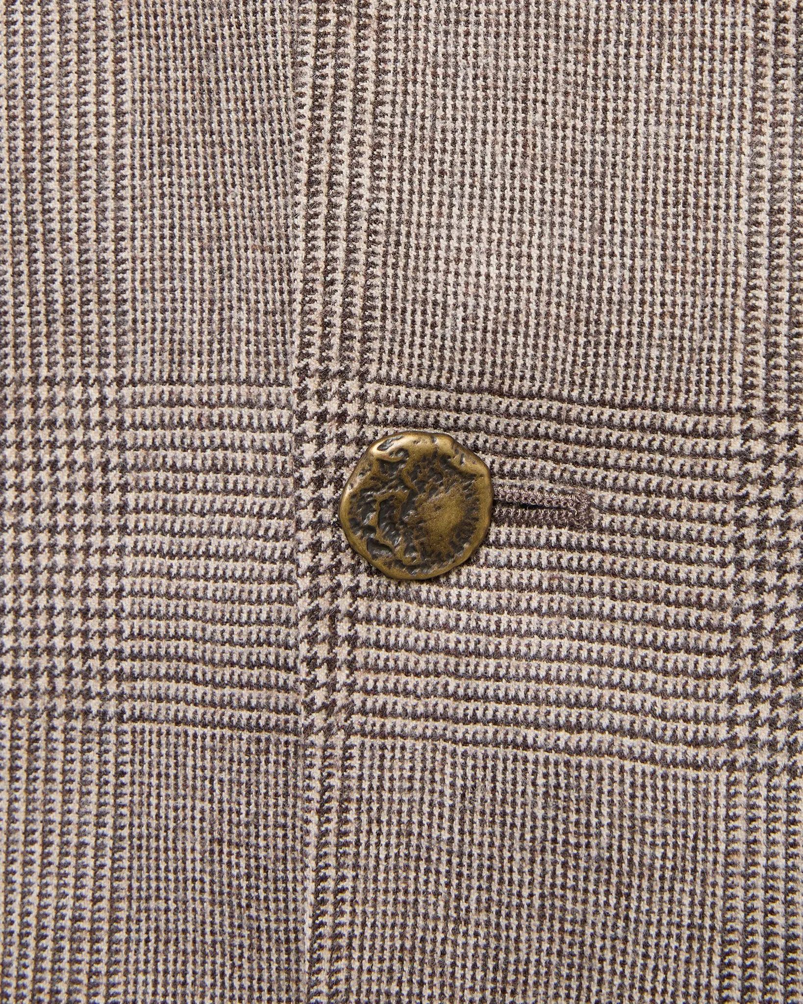 Ghost Blazer in Chocolate/Oat Glen Plaid Brushed Hopsack sold by Mashburn product image thumbnail 4