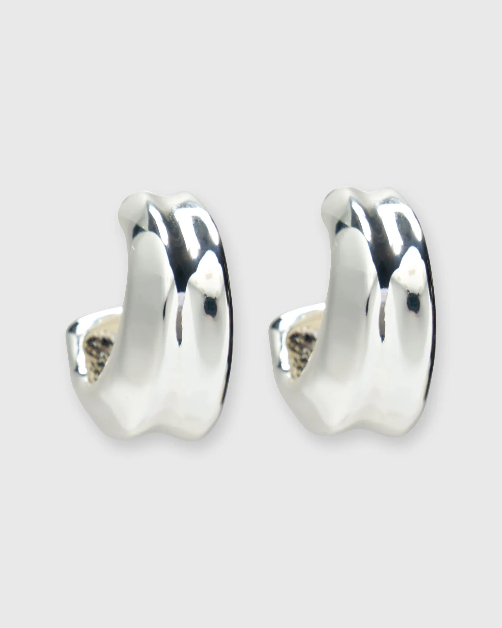 Onda Hoop Earrings in Silver sold by Mashburn product image thumbnail 3
