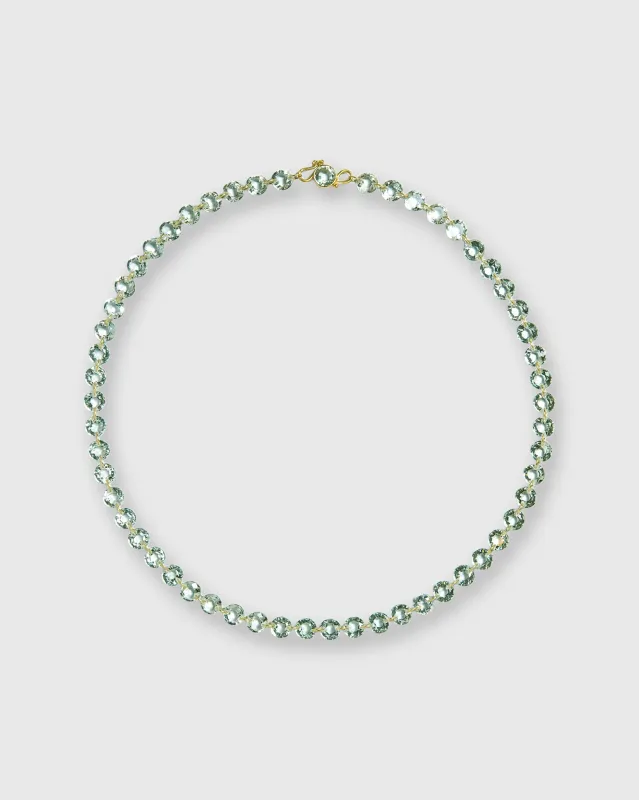 Small Lady Like Necklace in Green Quartz sold by Mashburn