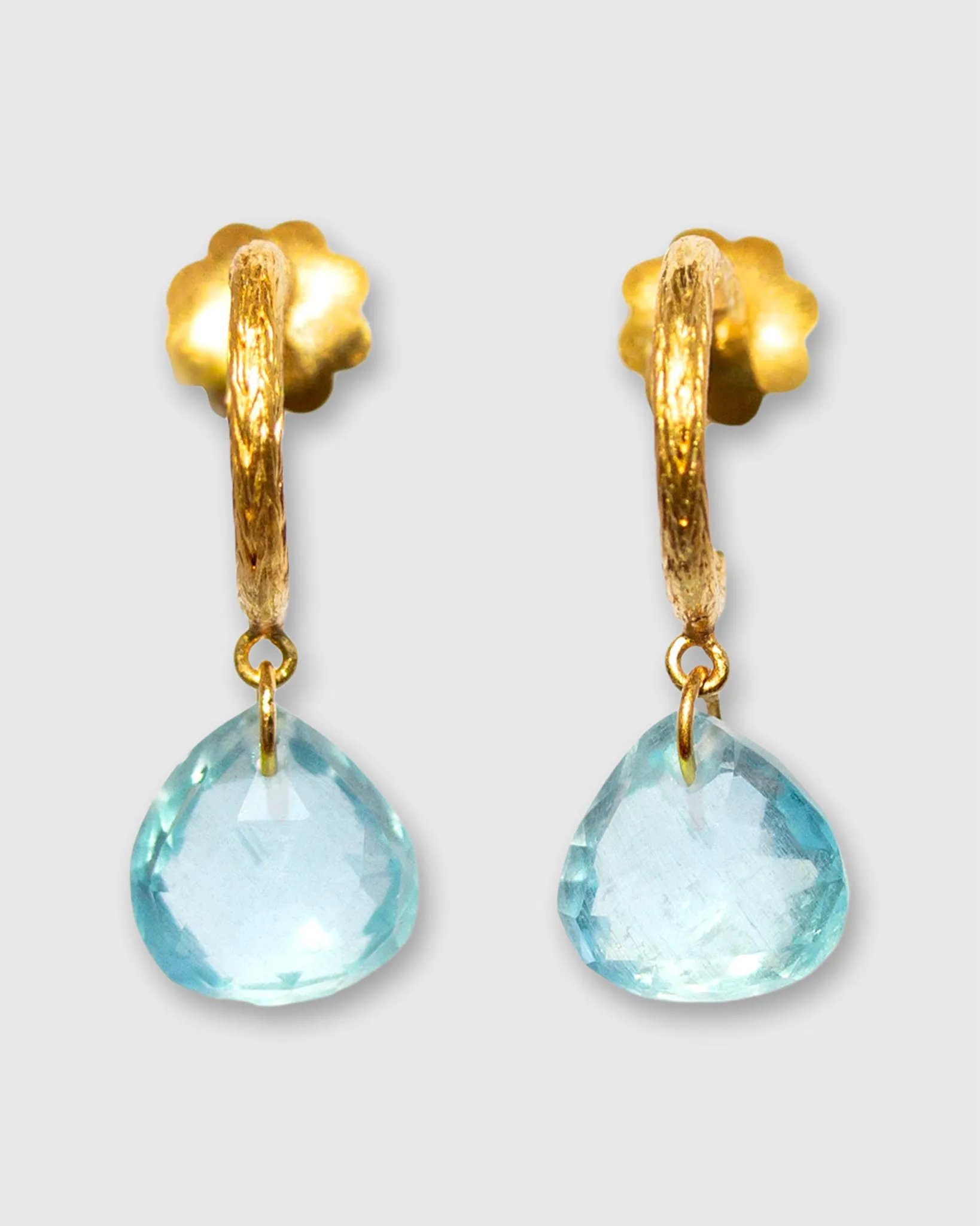 Ava Hoop Earrings in Milky Aquamarine sold by Mashburn product image thumbnail 3