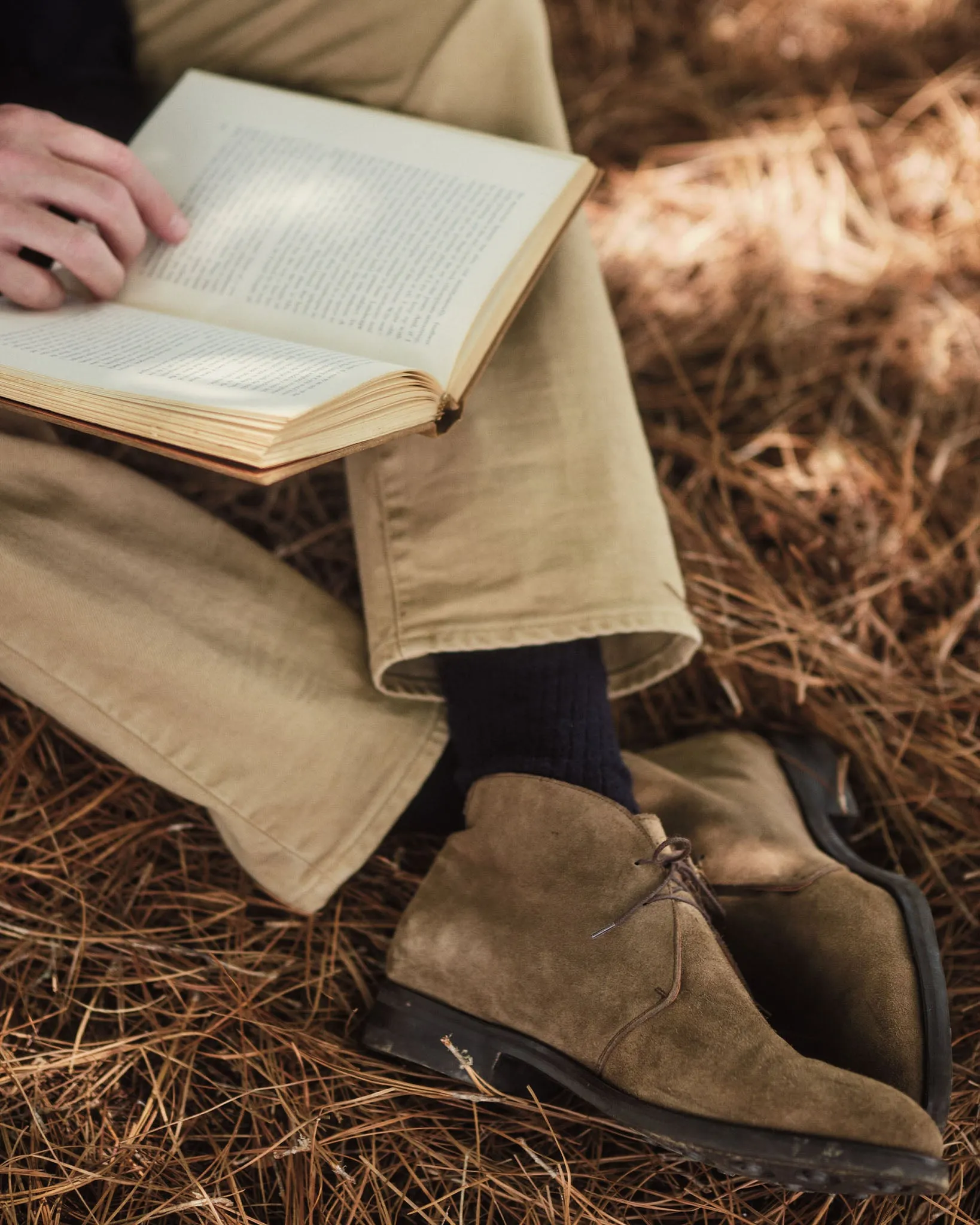 Trouser Dress Socks in Navy Extra Fine Merino sold by Mashburn product image thumbnail 3