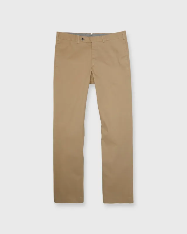 Garment-Dyed Sport Trouser in Khaki High Ridge Twill sold by Mashburn