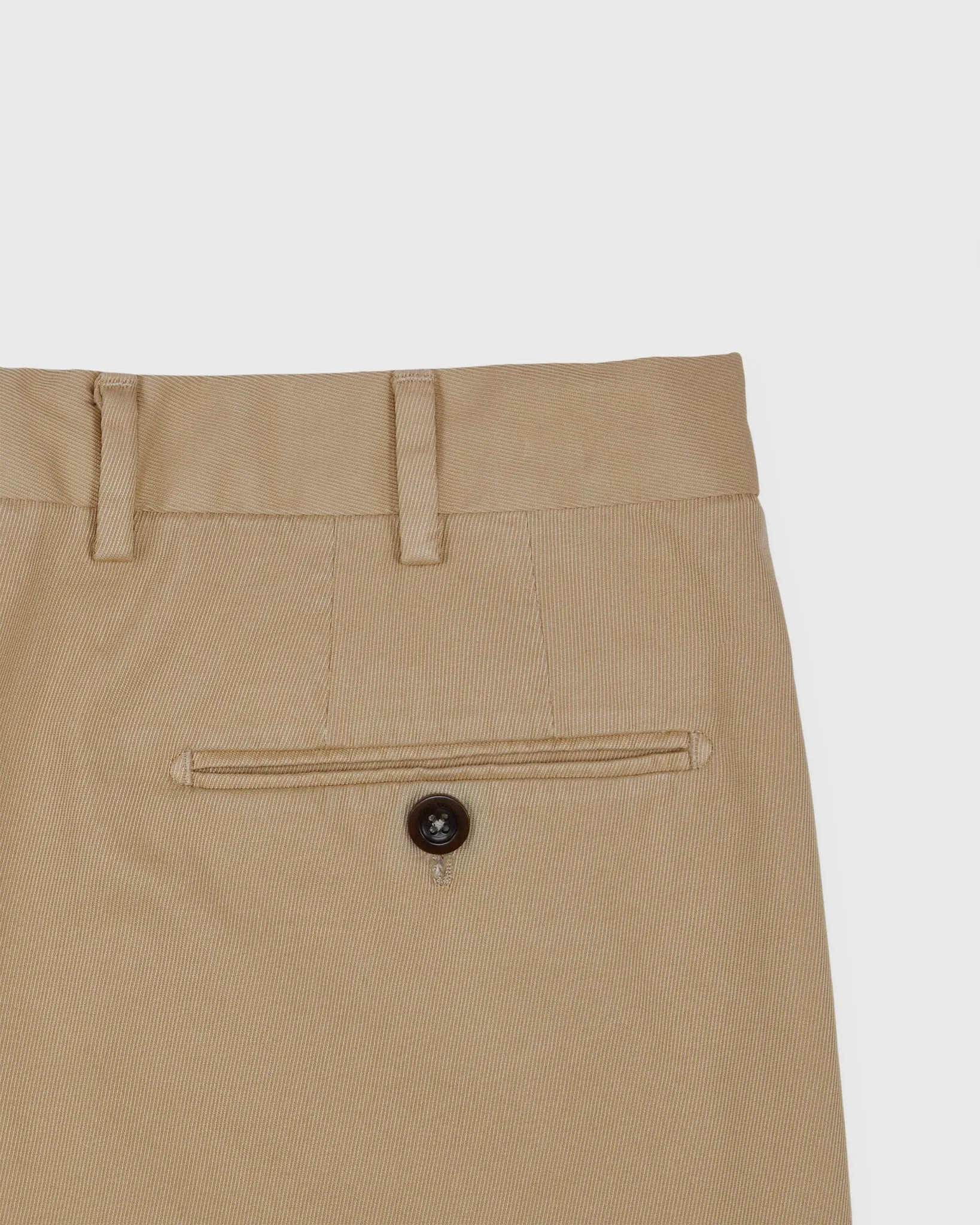 Garment-Dyed Sport Trouser in Khaki High Ridge Twill sold by Mashburn product image thumbnail 3