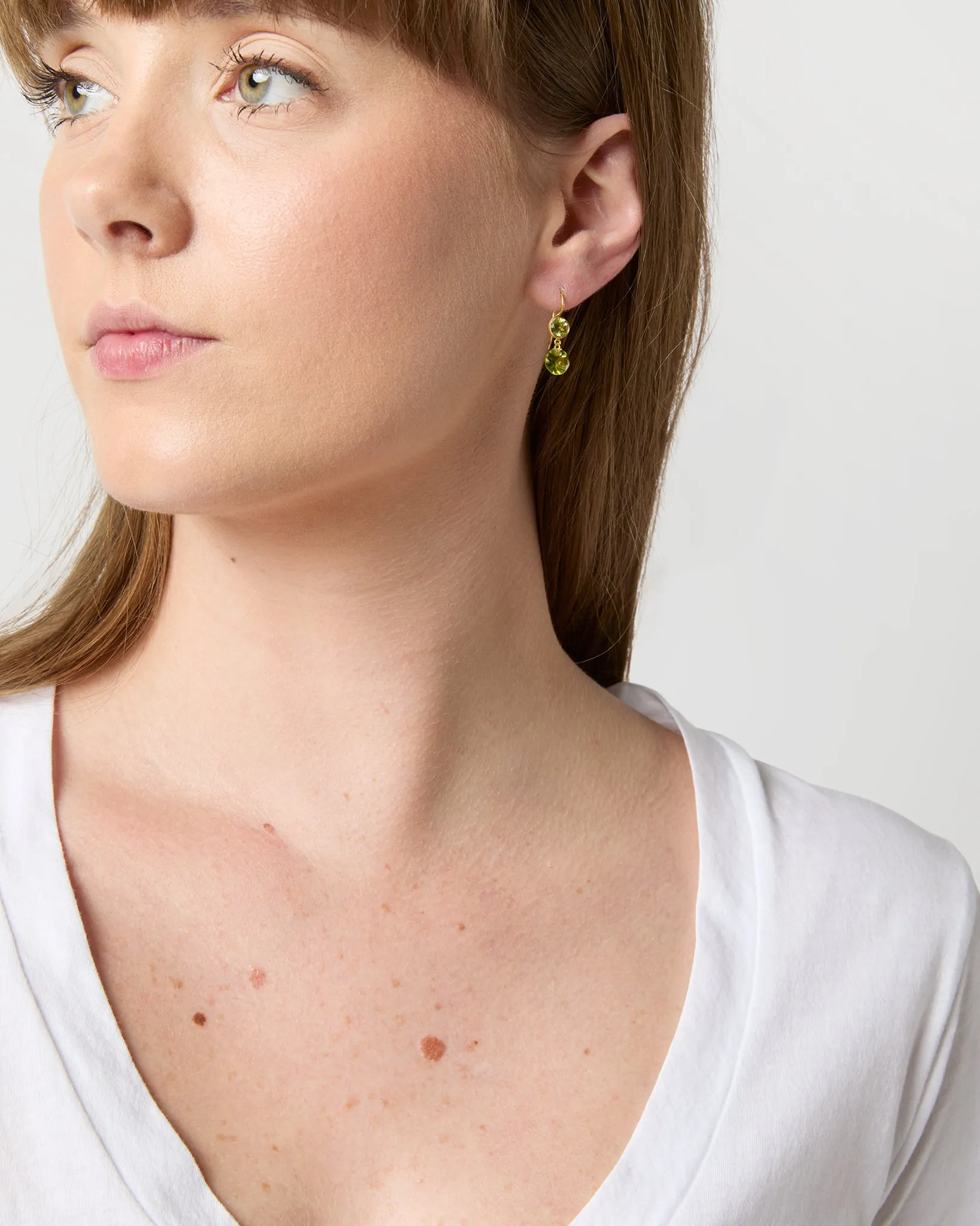 Extra Small Incandescence Hook Earrings in Peridot sold by Mashburn product image thumbnail 2