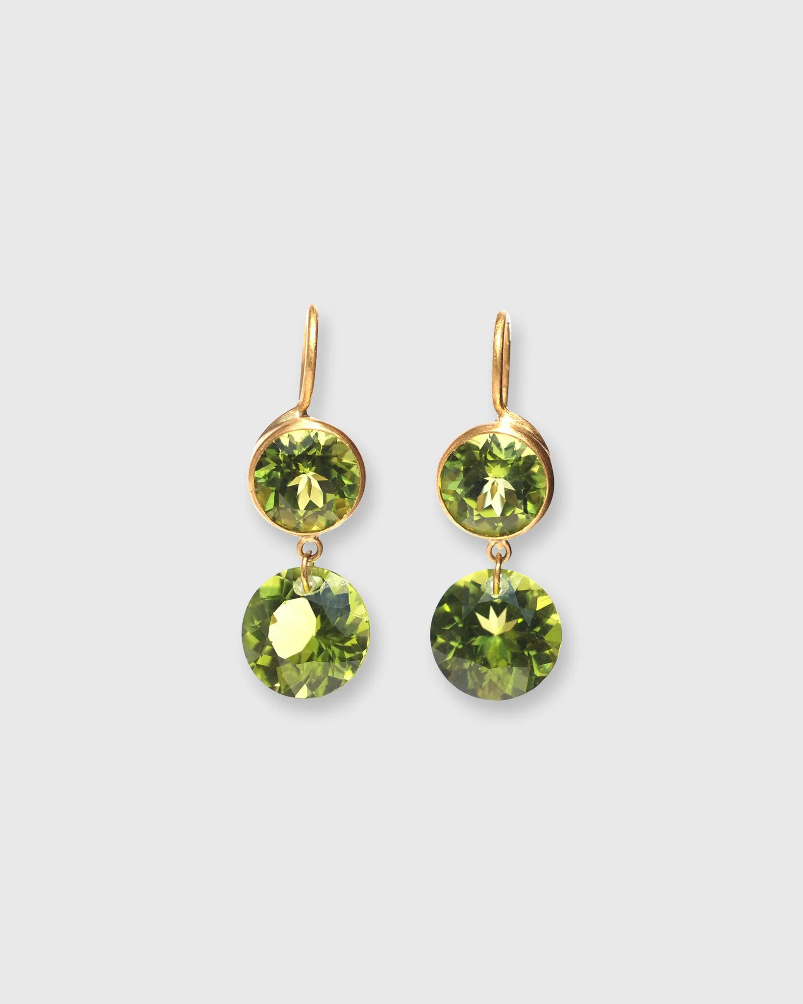 Extra Small Incandescence Hook Earrings in Peridot sold by Mashburn