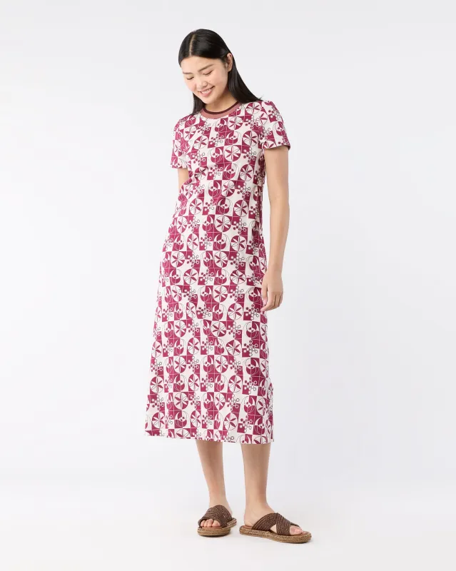 Sporty Swing Dress in Eclipse Cotton Jersey sold by Mashburn