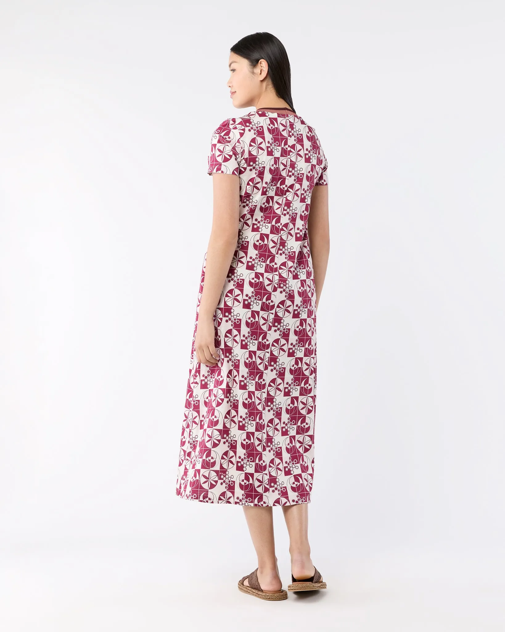 Sporty Swing Dress in Eclipse Cotton Jersey sold by Mashburn product image thumbnail 5