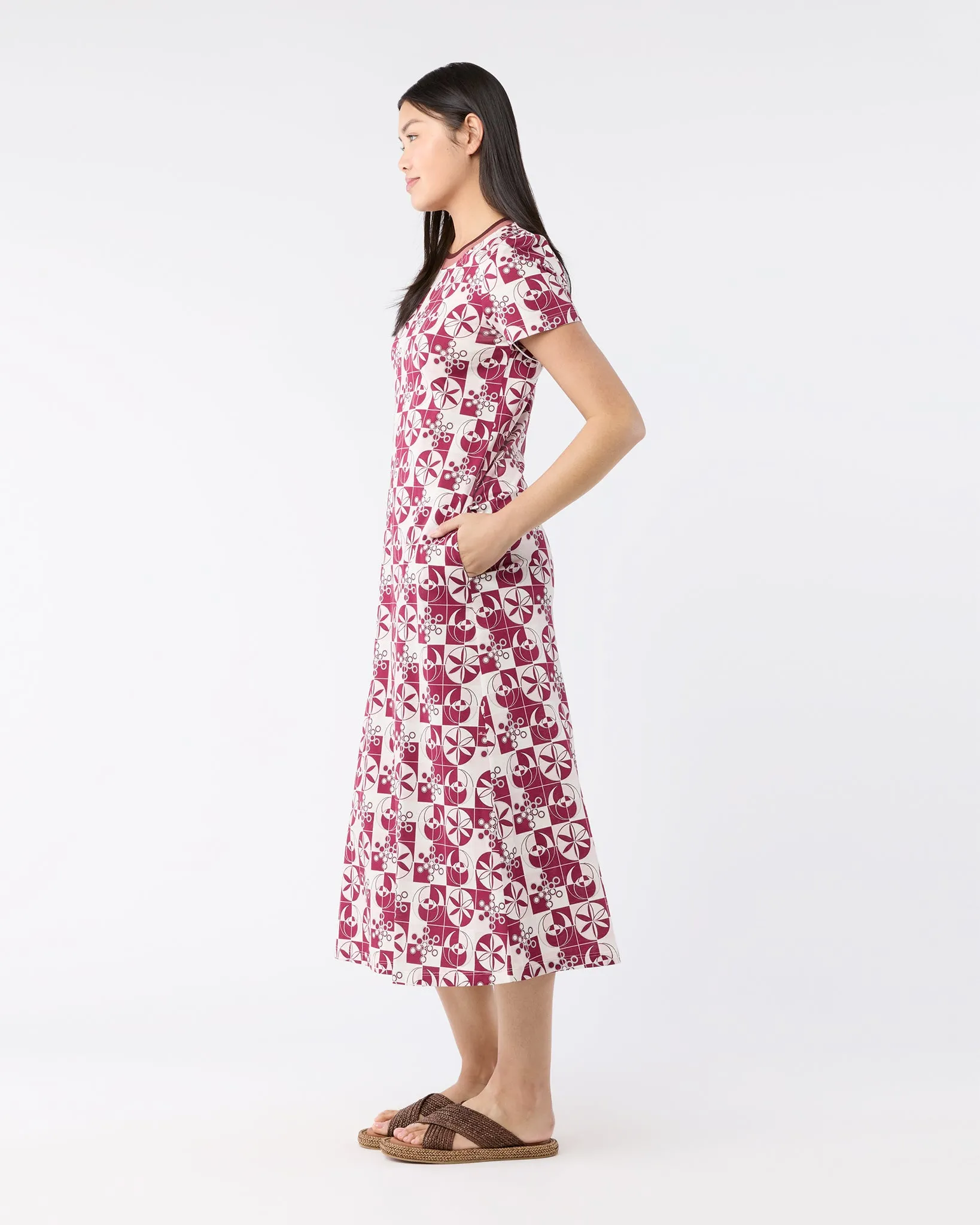 Sporty Swing Dress in Eclipse Cotton Jersey sold by Mashburn product image thumbnail 4