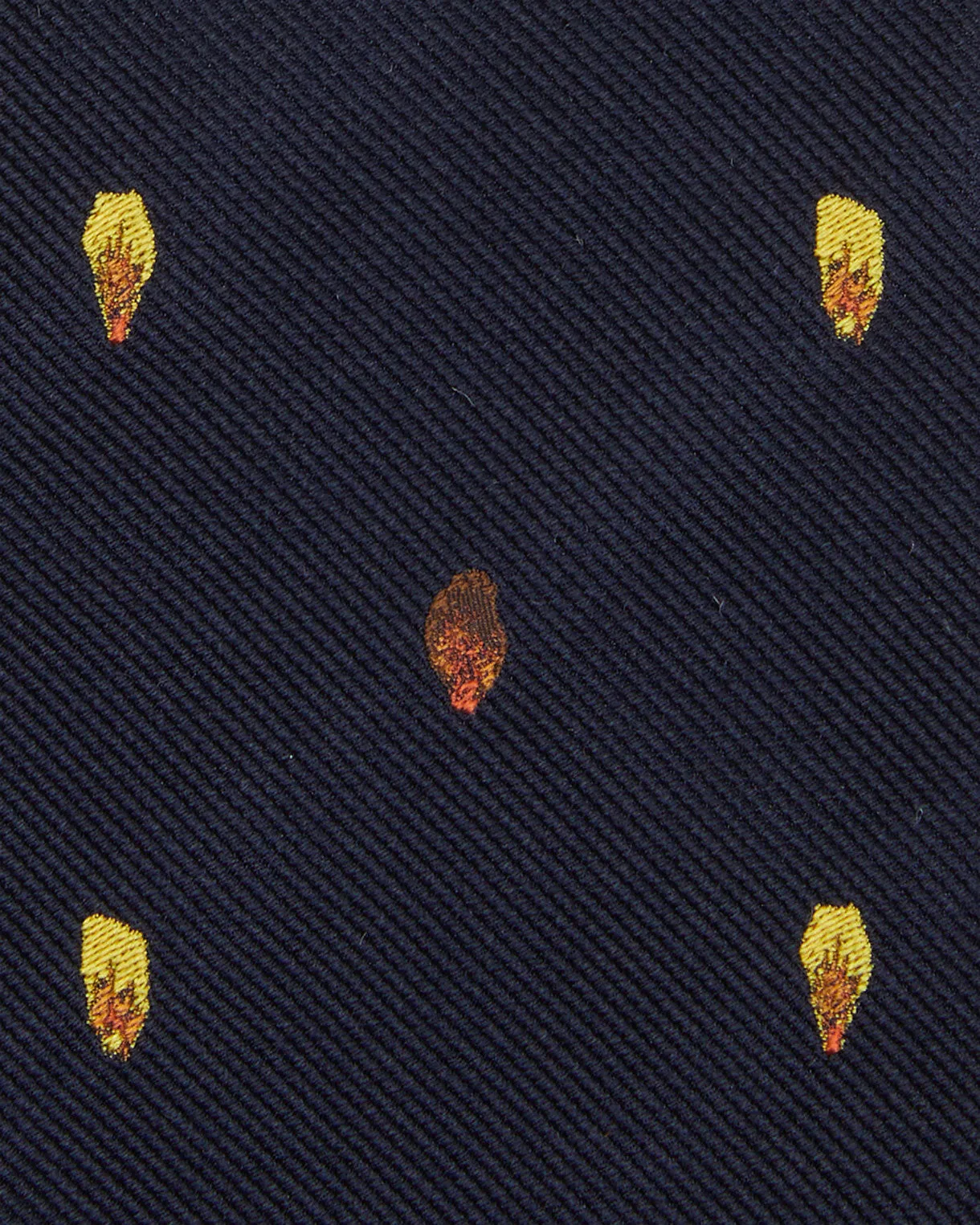 Silk Club Tie in Navy/Gold Maple Seed sold by Mashburn product image thumbnail 2