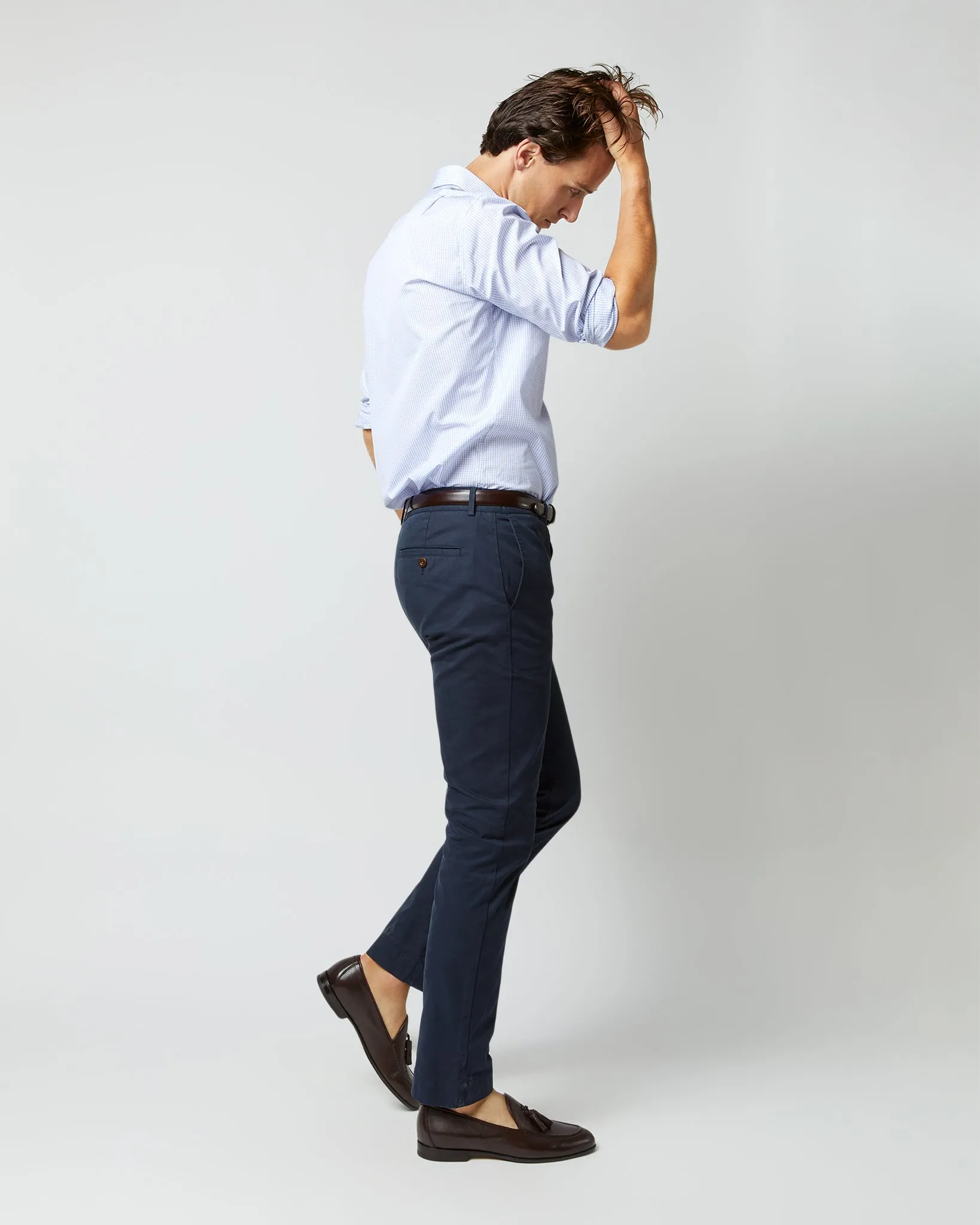 Garment-Dyed Field Pant in Navy AP Twill sold by Mashburn product image thumbnail 3