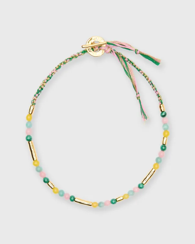 Honolulu Necklace in Pink & Green Multi sold by Mashburn
