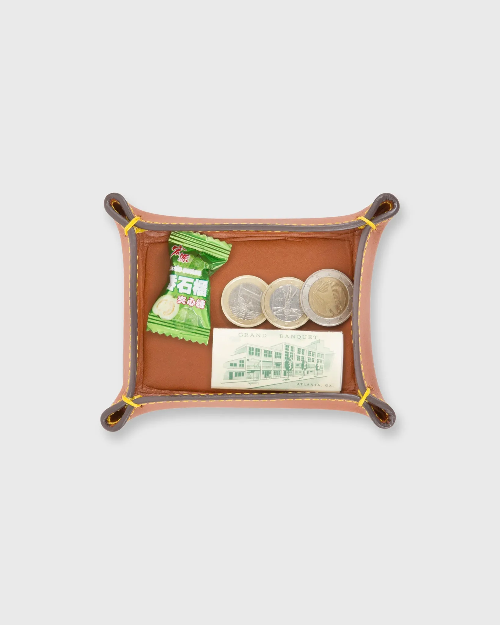 Small Tray in Golden Leather sold by Mashburn product image thumbnail 2