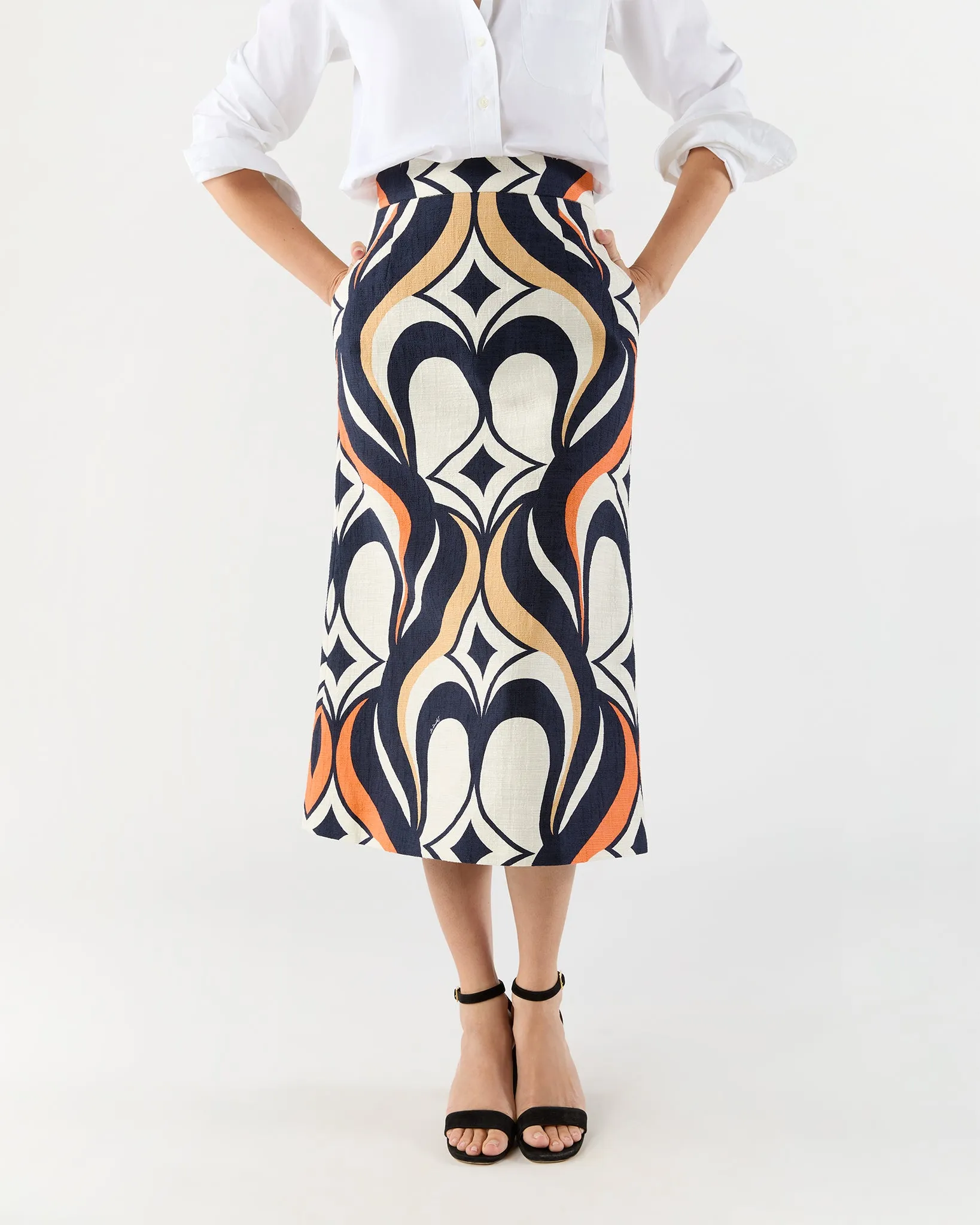 Baia Skirt in Jive Macro Cotton sold by Mashburn product image thumbnail 3