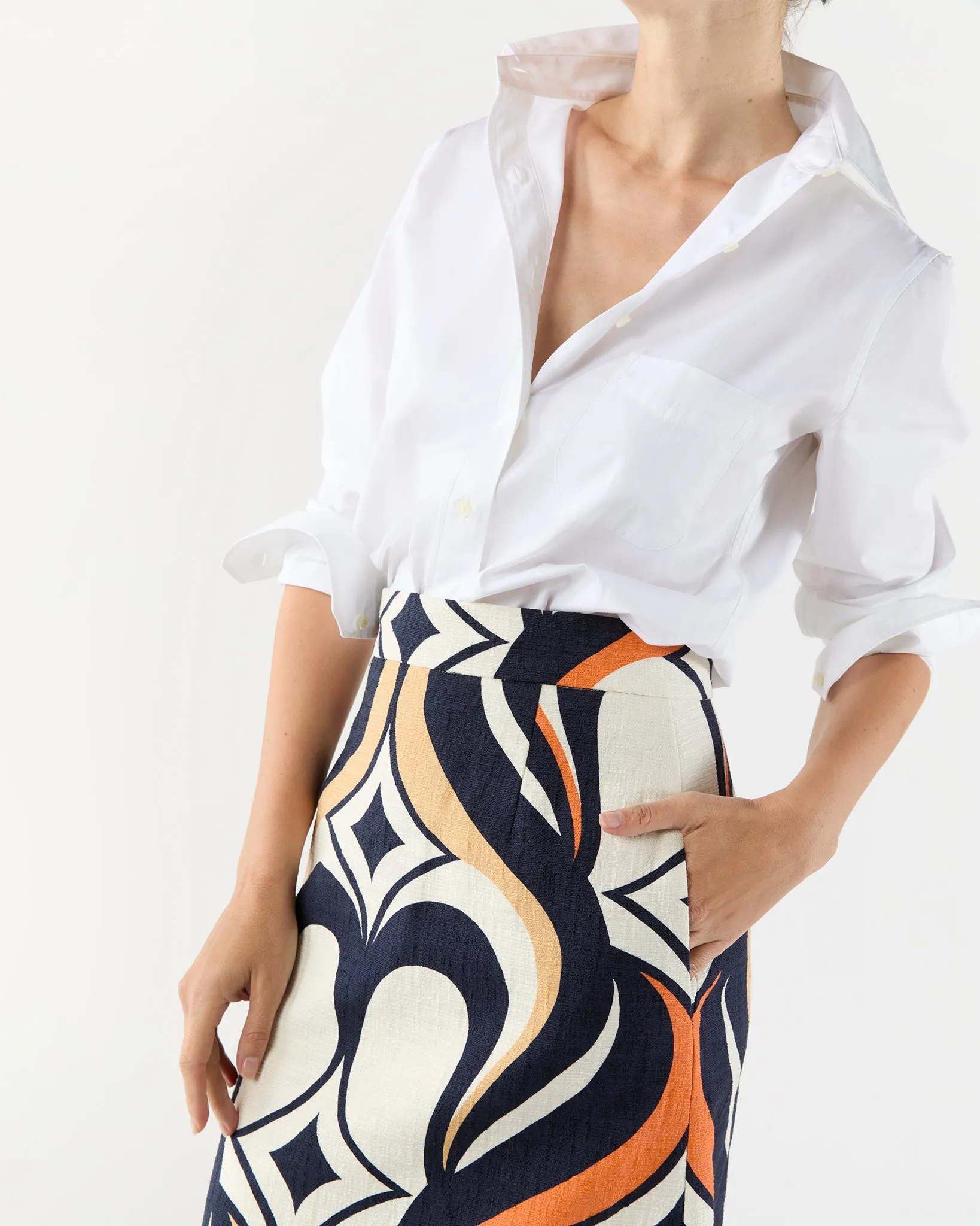 Baia Skirt in Jive Macro Cotton sold by Mashburn product image thumbnail 2