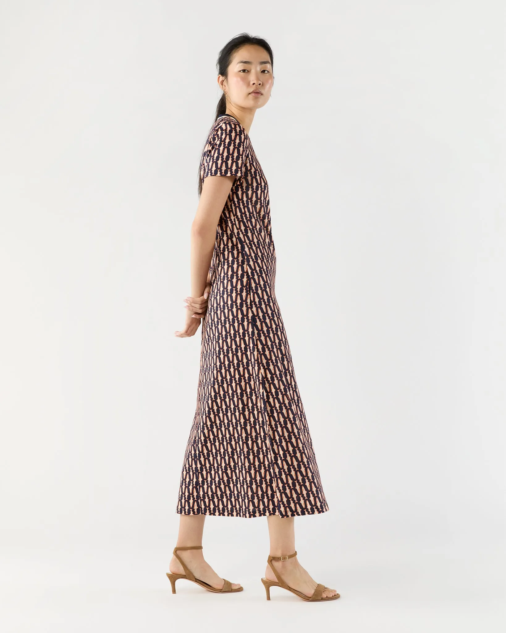 Sporty Swing Dress in Pesciolini Cotton Jersey sold by Mashburn product image thumbnail 4