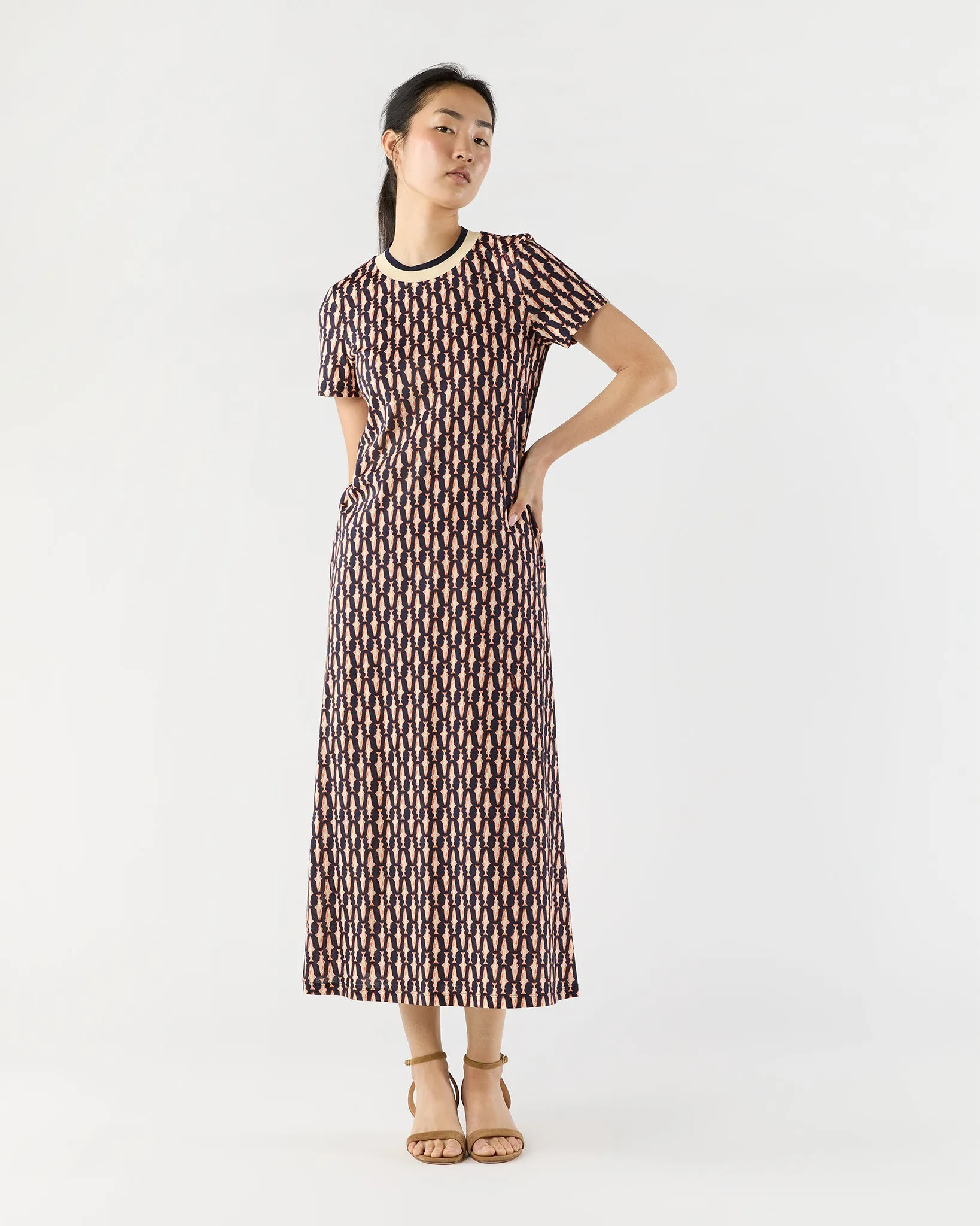 Sporty Swing Dress in Pesciolini Cotton Jersey sold by Mashburn product image thumbnail 5