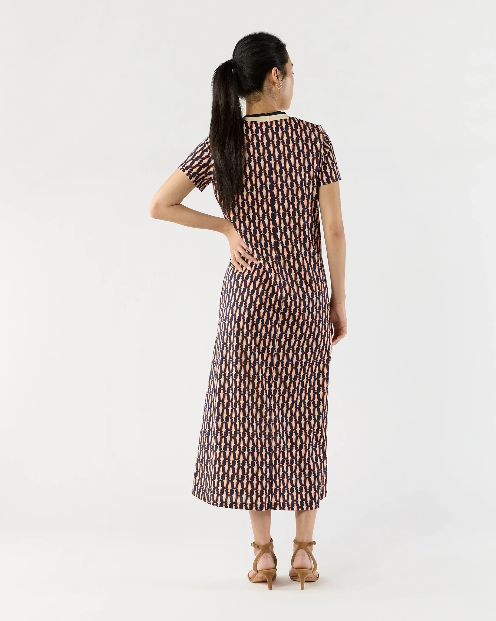 Sporty Swing Dress in Pesciolini Cotton Jersey sold by Mashburn product image thumbnail 3