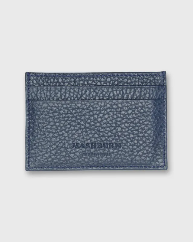 Card Holder in Dark Blue Leather sold by Mashburn