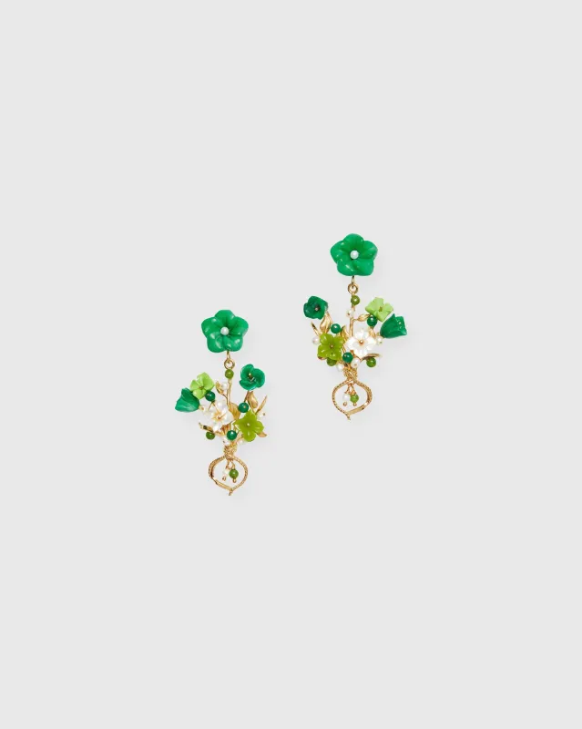 Bundle Earrings in Green sold by Mashburn