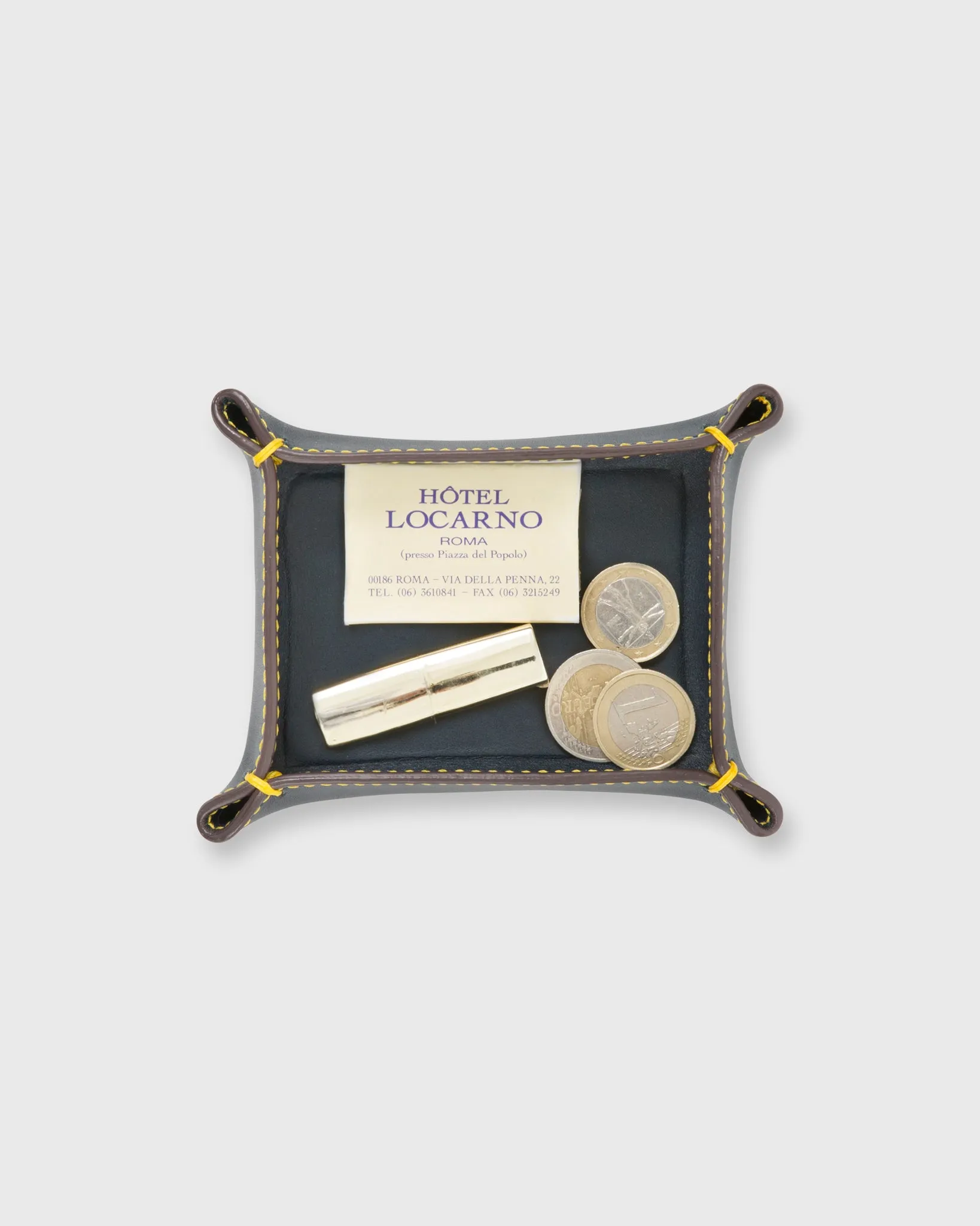 Small Tray in Navy Leather sold by Mashburn product image thumbnail 2