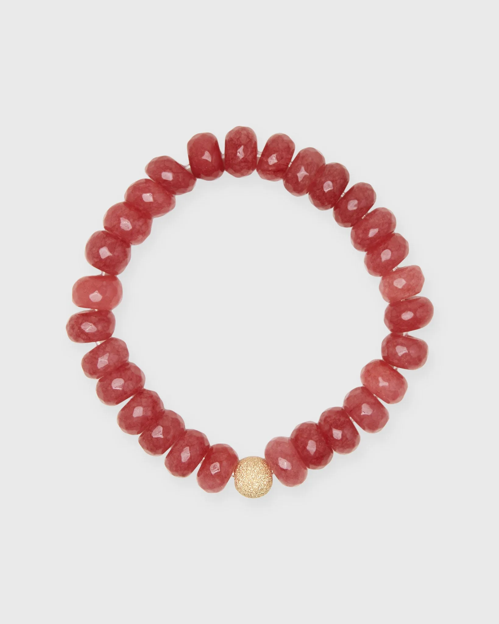 Semi Precious Beaded Bracelet in Raspberry Monochrome sold by Mashburn