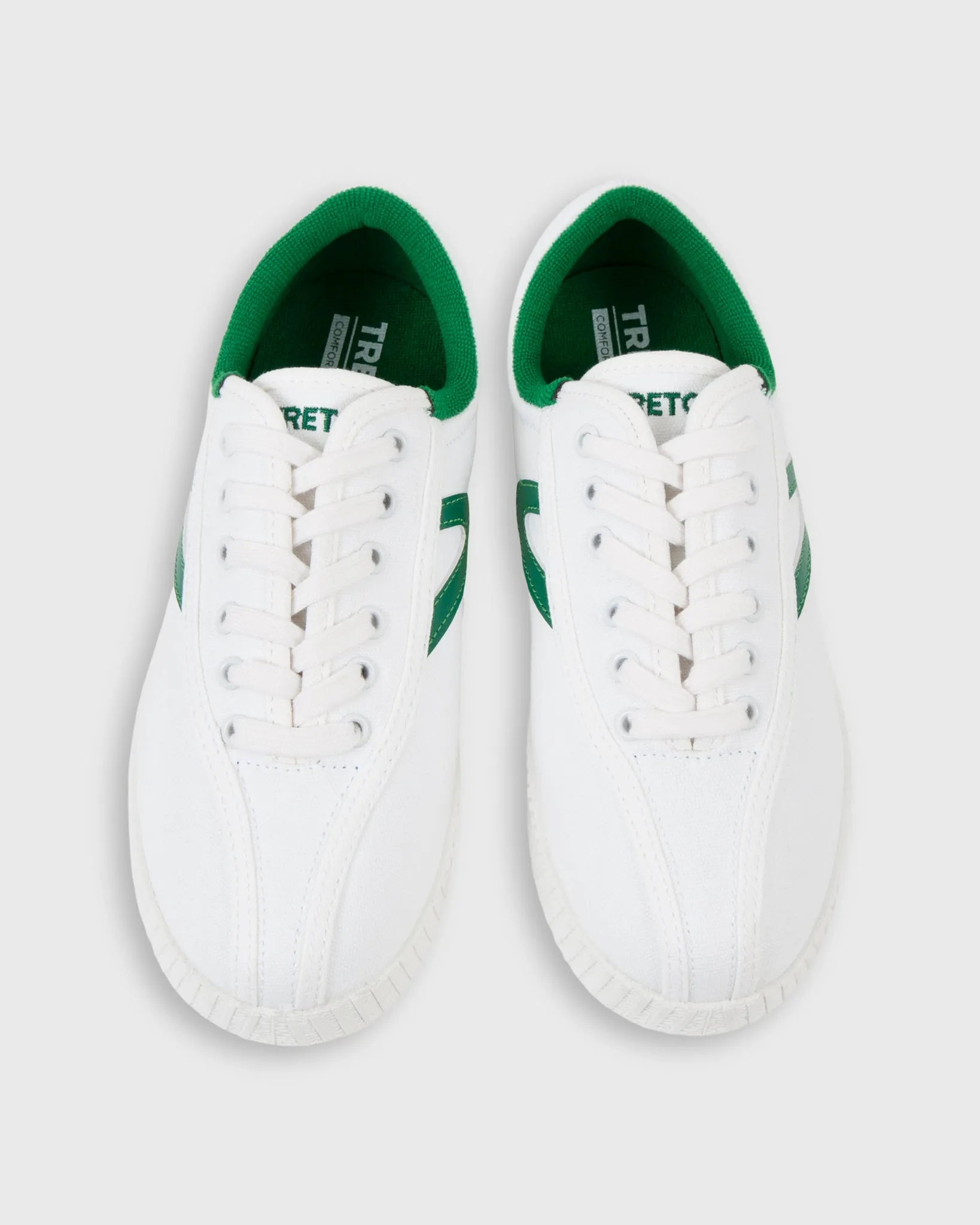 Women's Nylite Canvas Sneaker in White/Green sold by Mashburn product image thumbnail 2