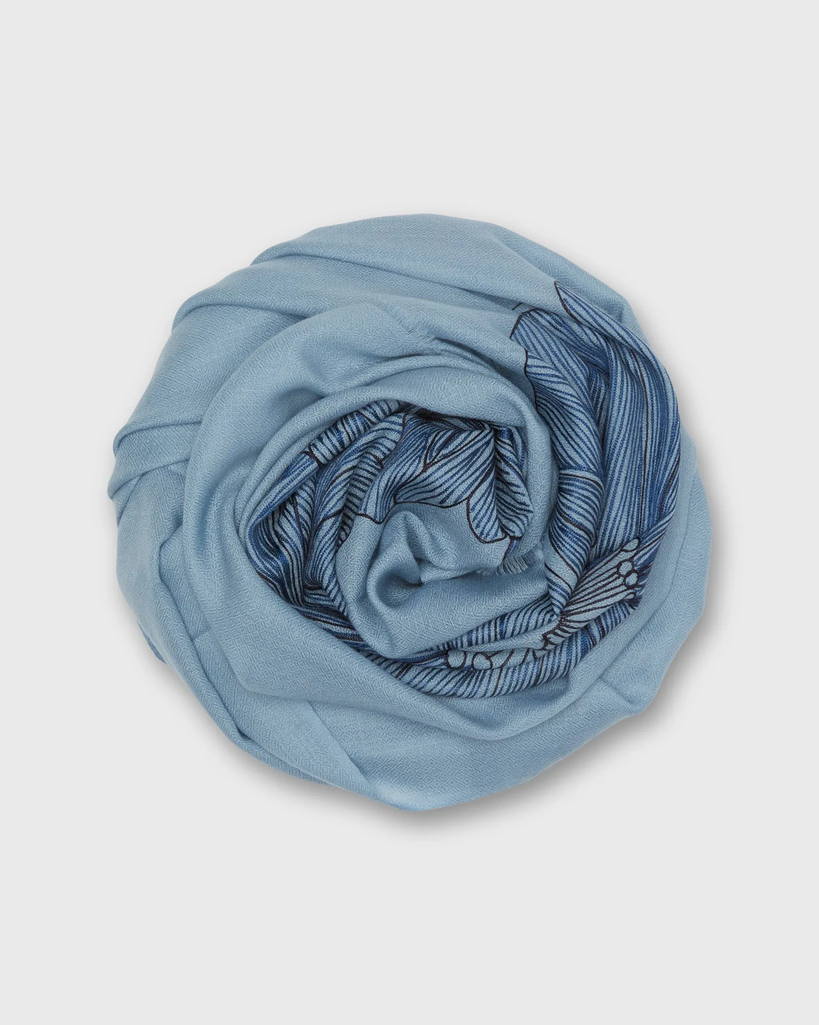Bold Petals Scarf in Denim Blue sold by Mashburn