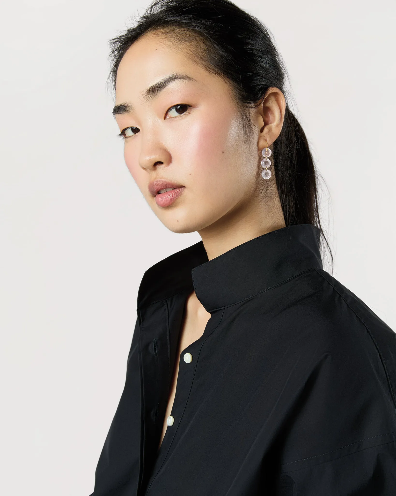 Rivieres Earrings in Rose Quartz sold by Mashburn product image thumbnail 2