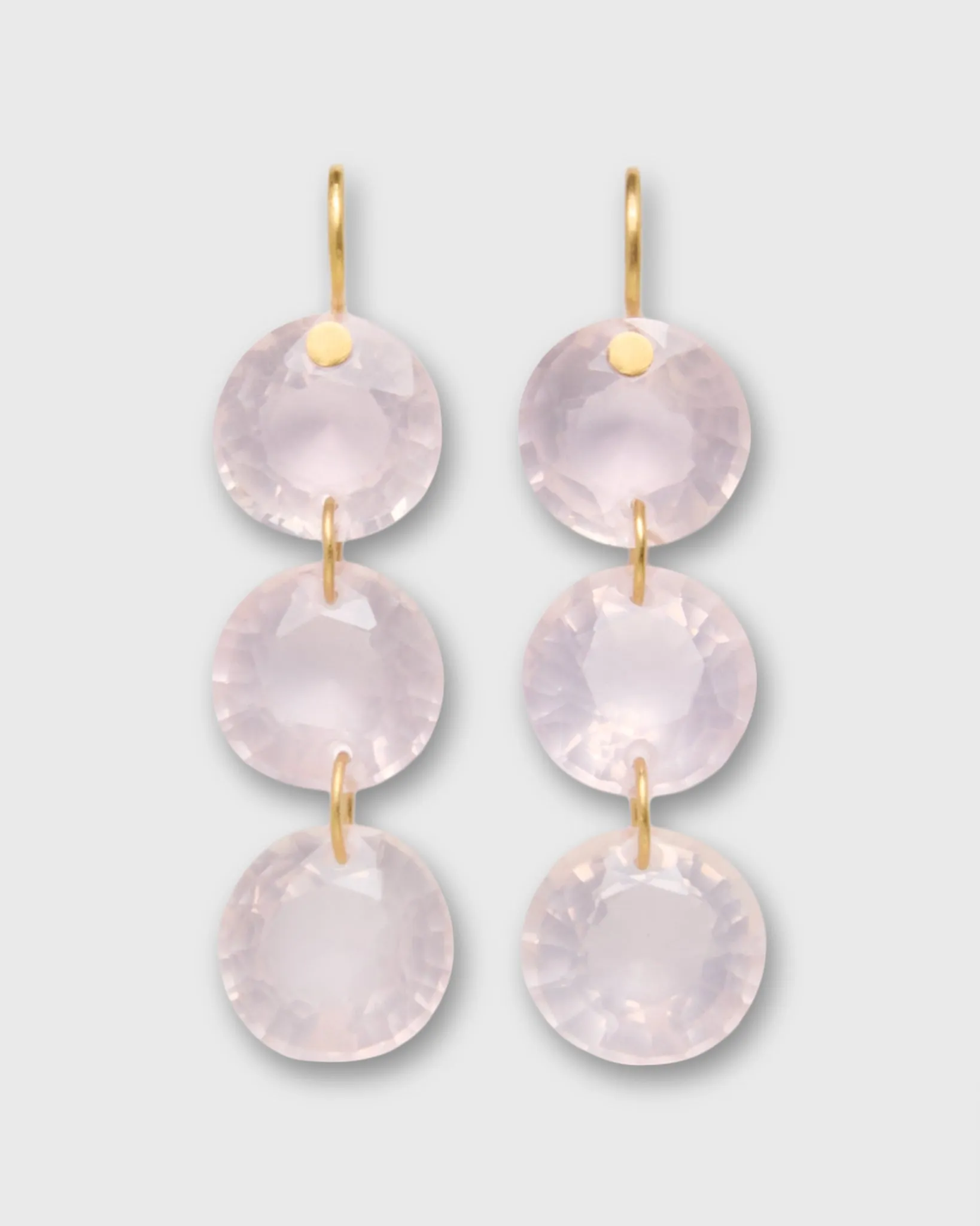 Rivieres Earrings in Rose Quartz sold by Mashburn product image thumbnail 3