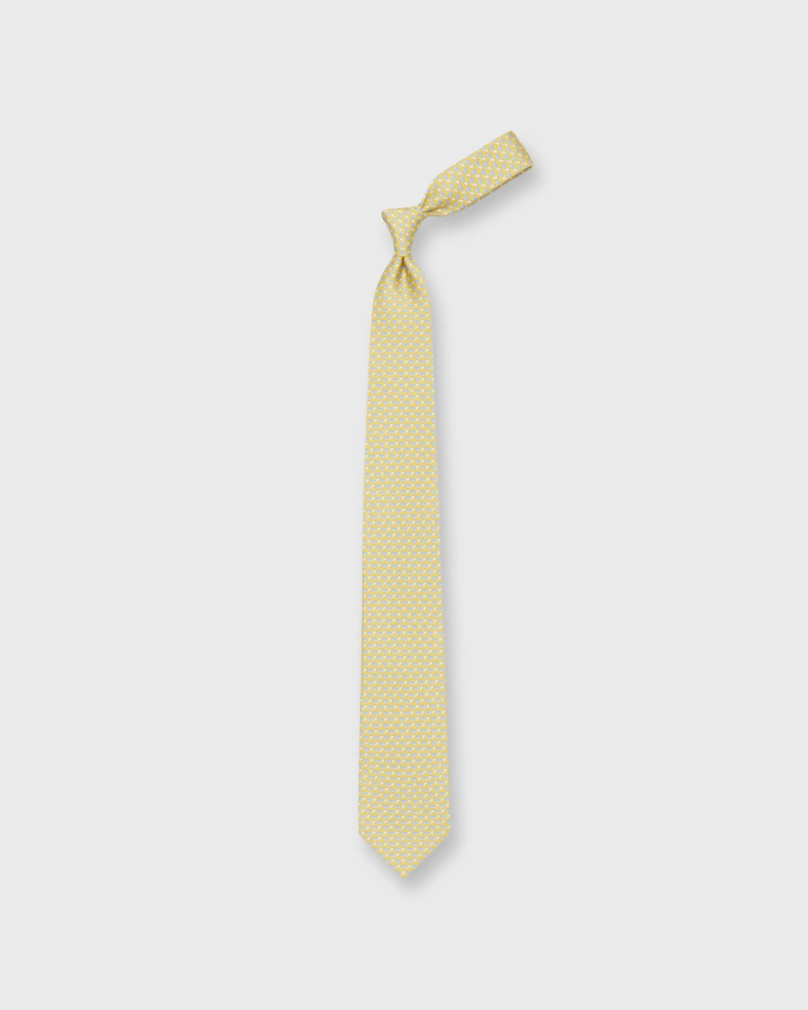 Silk Print Tie in Yellow Fox sold by Mashburn product image thumbnail 3