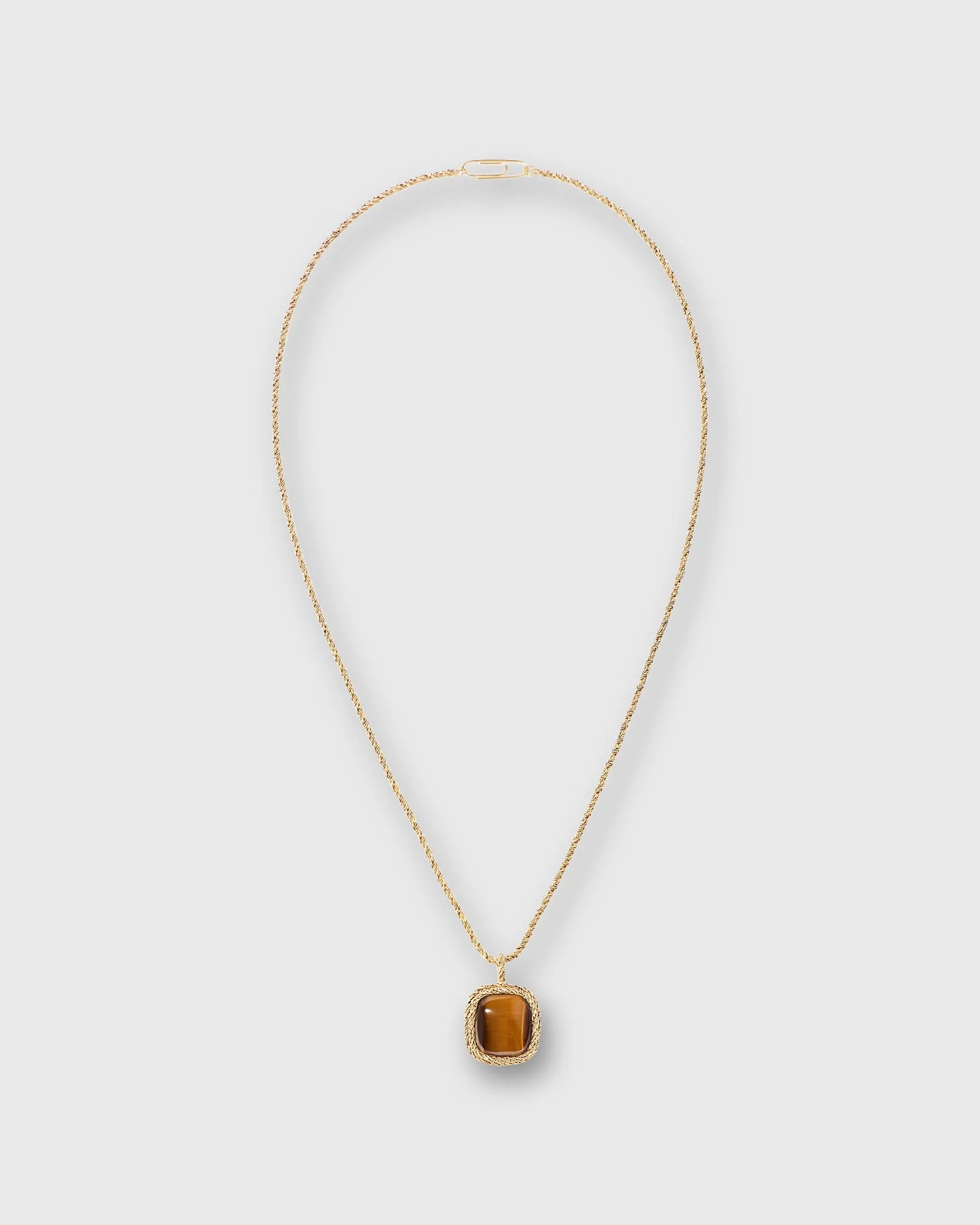 Miki Long Necklace in Tiger Eye sold by Mashburn