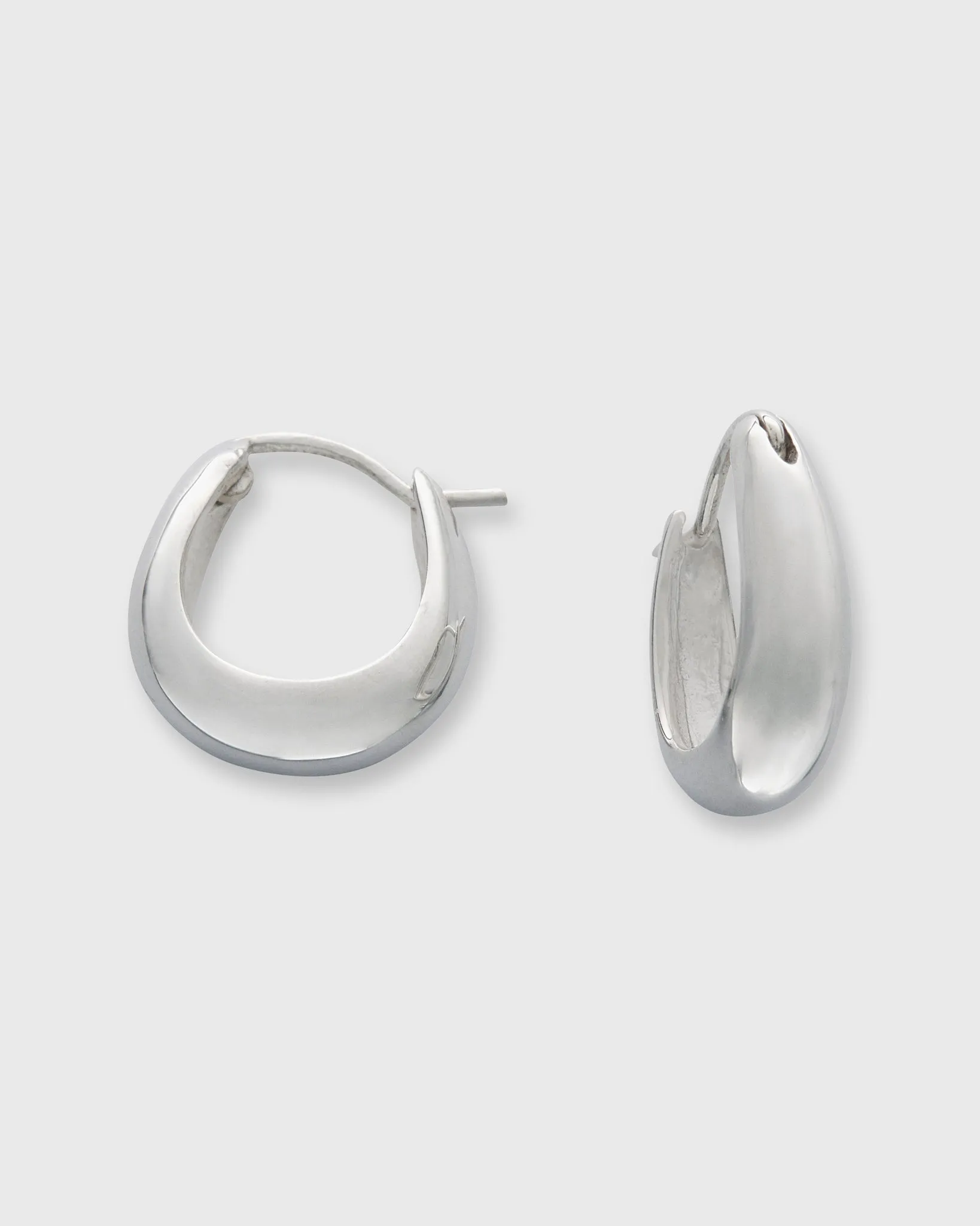 Small Hoop Earrings in Sterling Silver sold by Mashburn product image thumbnail 2