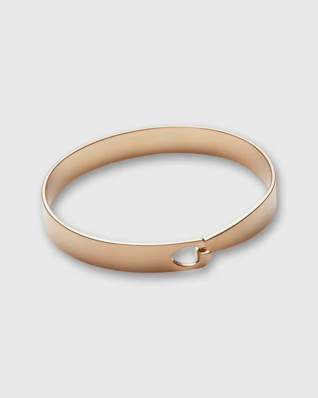 Wide Flat Cuff in Gold sold by Mashburn