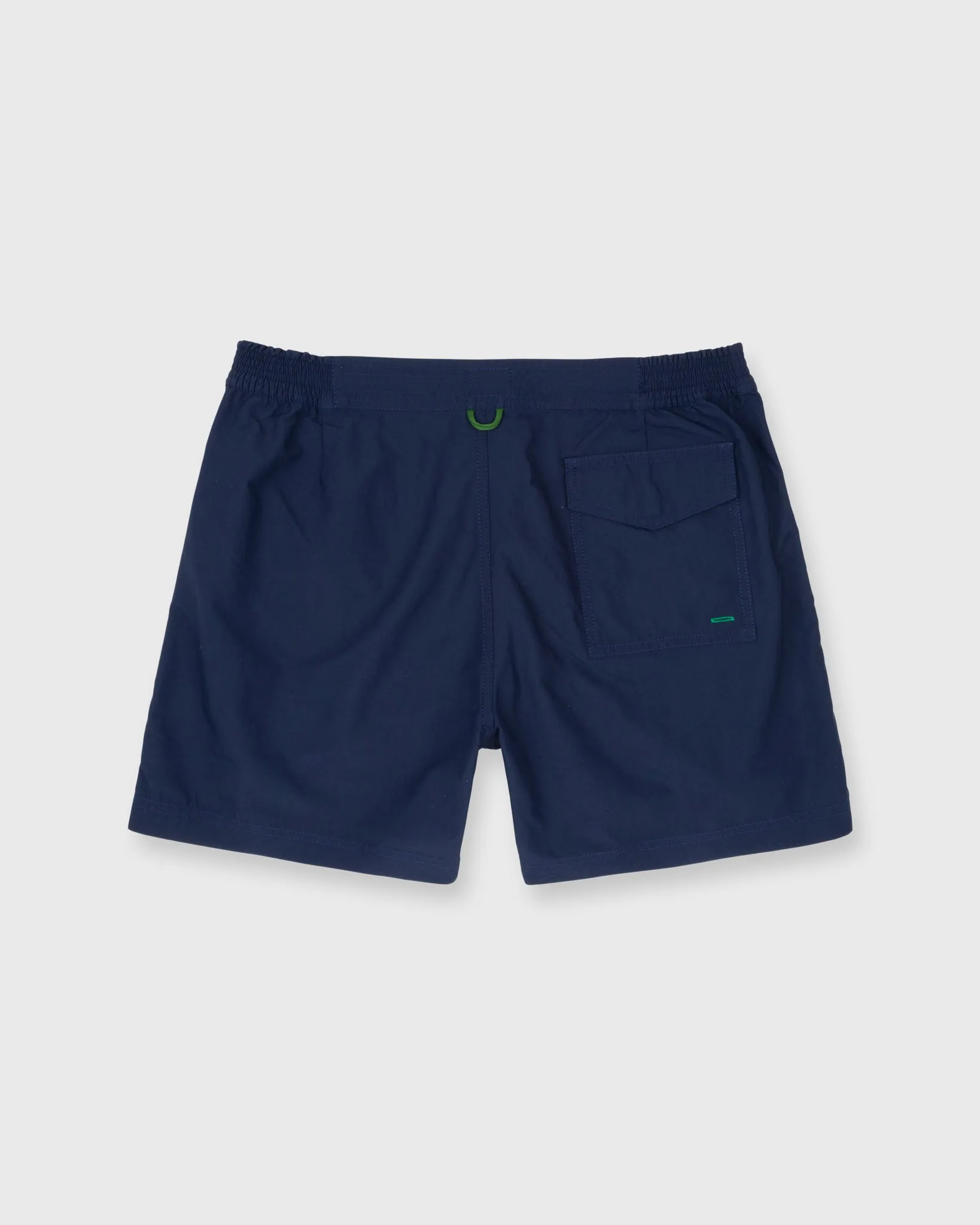 Zip-Front Standard Swim Short in Navy Nylon sold by Mashburn product image thumbnail 3