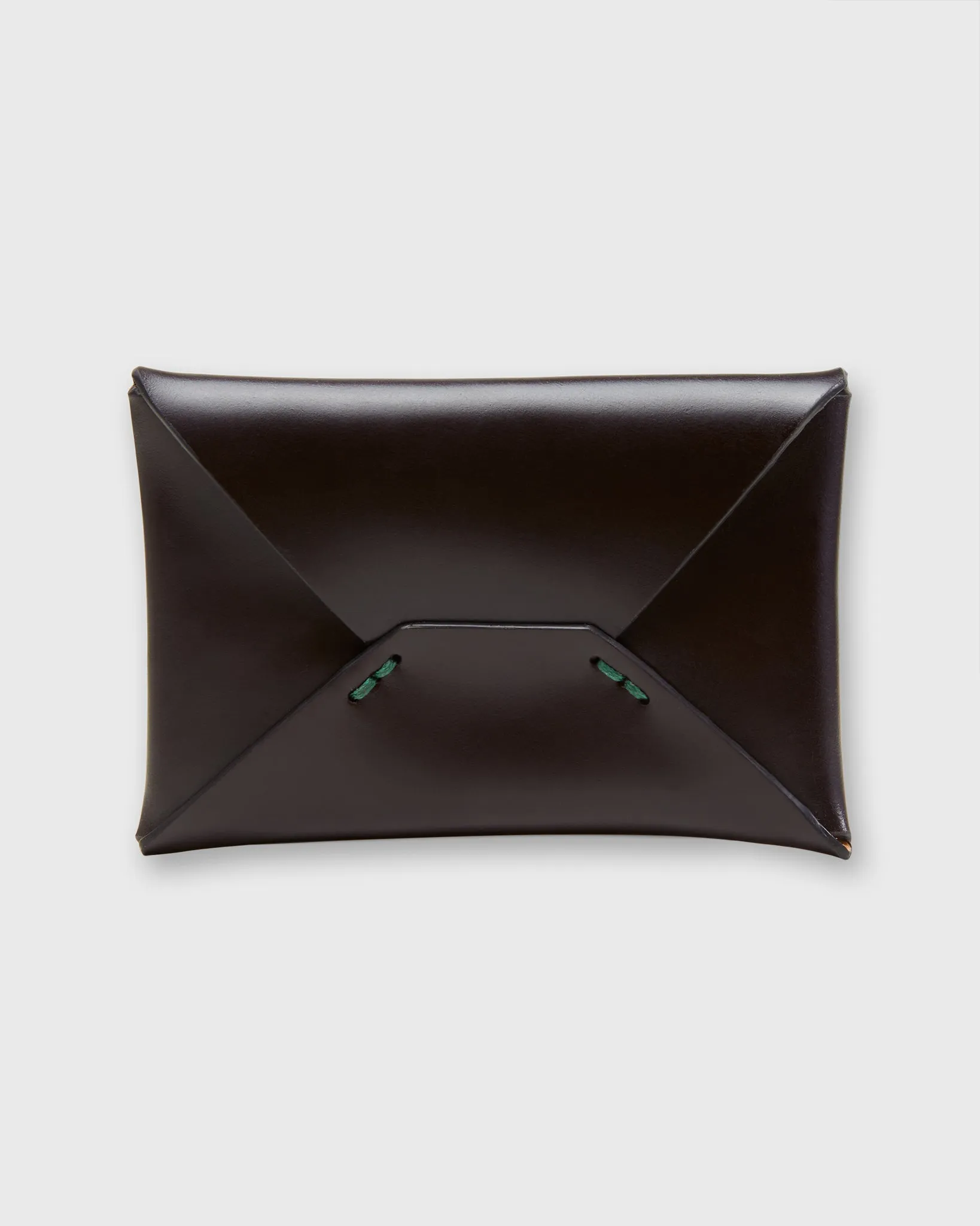 Envelope Card Holder in Dark Brown Cordovan sold by Mashburn